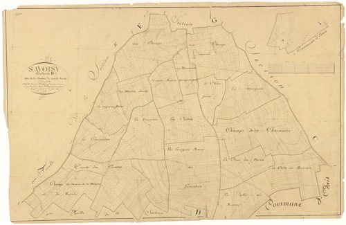 Savoisy - Section D1 - 3 P PLAN 594/7