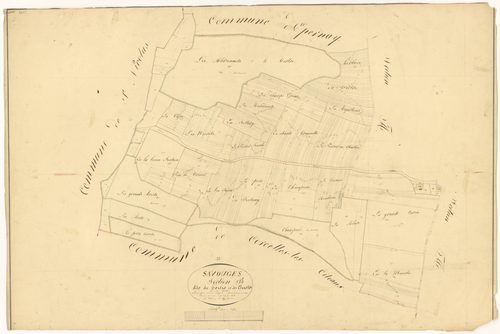 Savouges - Section B - 3 P PLAN 596/3