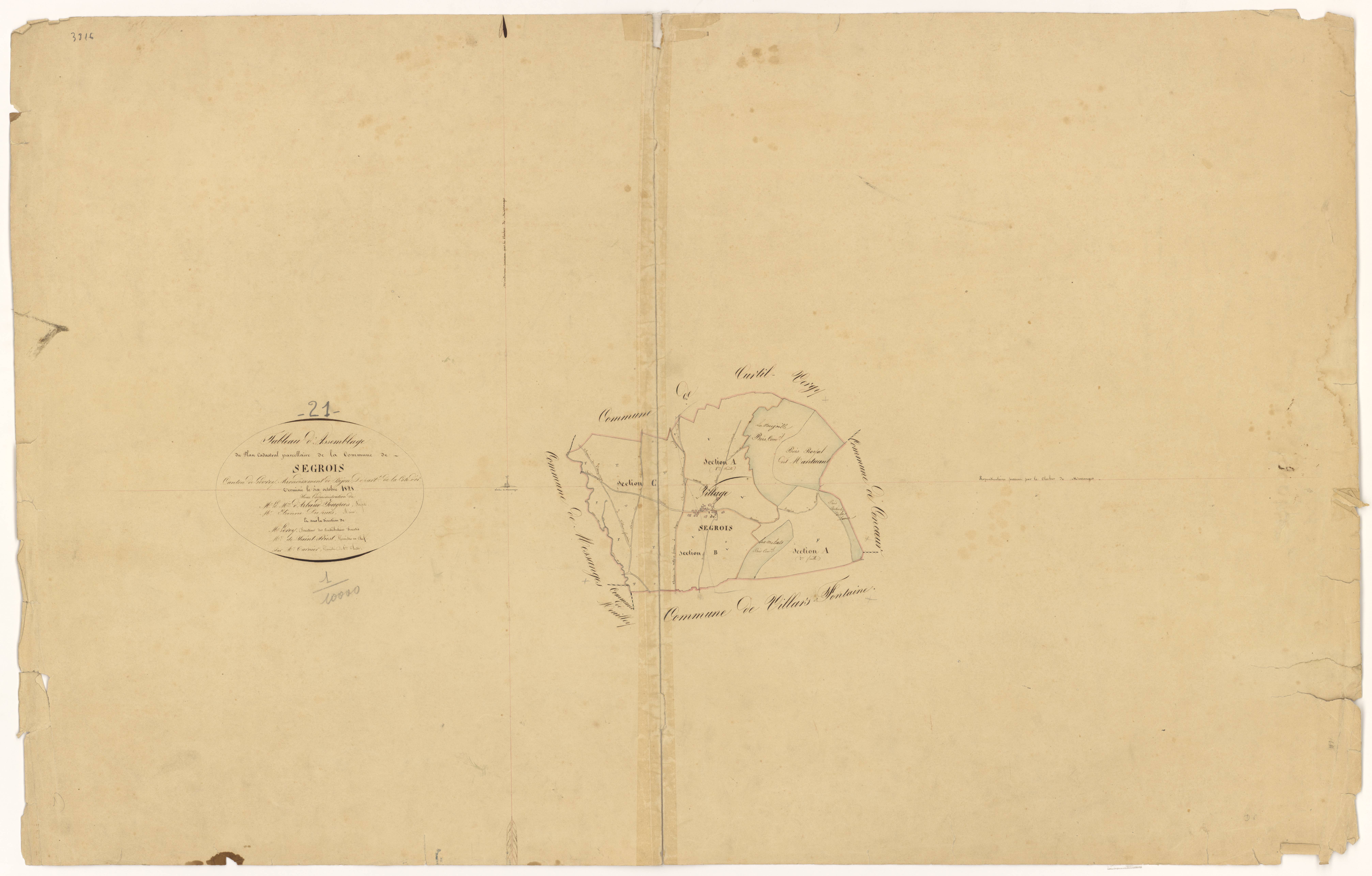 Segrois - Tableau d'assemblage - 3 P PLAN 597/1