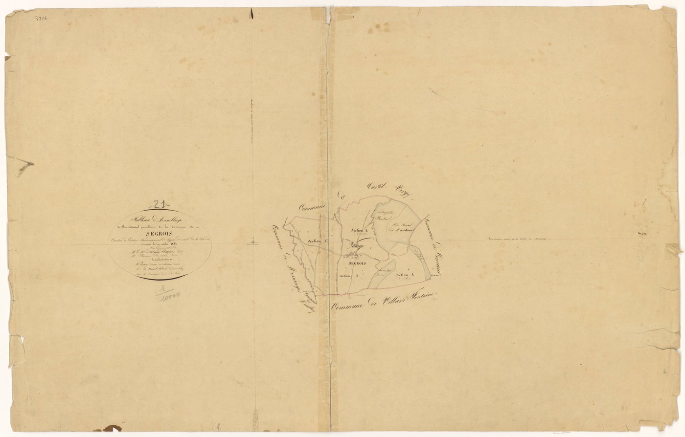 Segrois - Tableau d'assemblage - 3 P PLAN 597/1