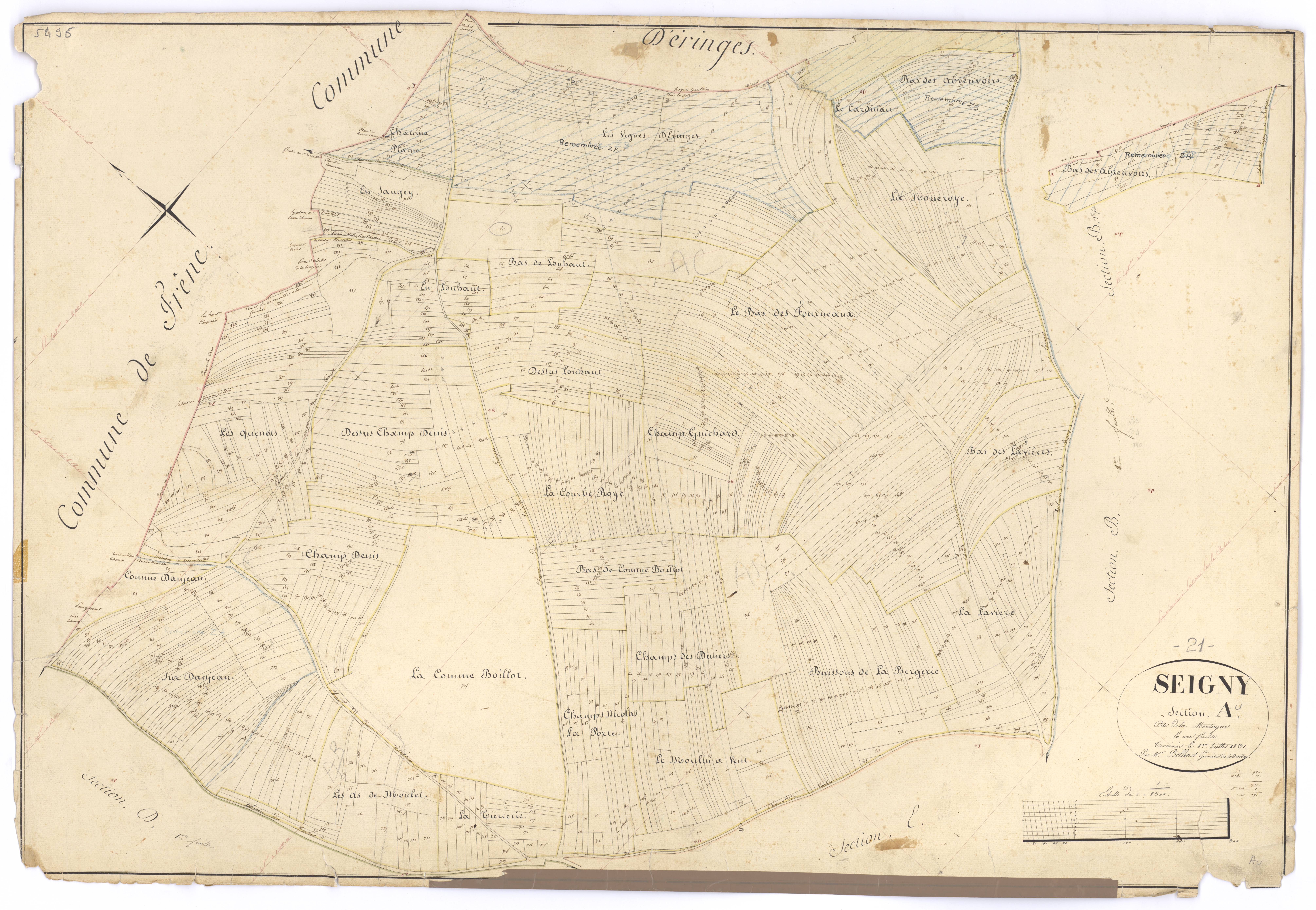 Seigny - Section A - 3 P PLAN 598/2