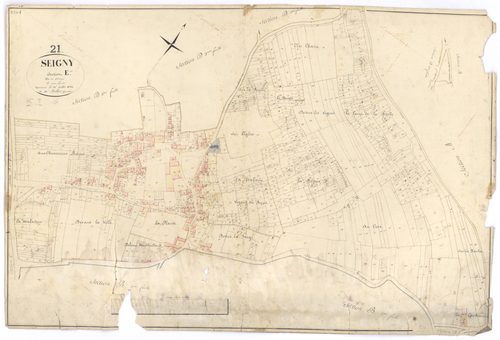 Seigny - Section E - 3 P PLAN 598/8