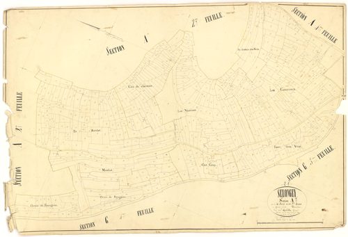 Selongey - Section A3 - 3 P PLAN 599/4