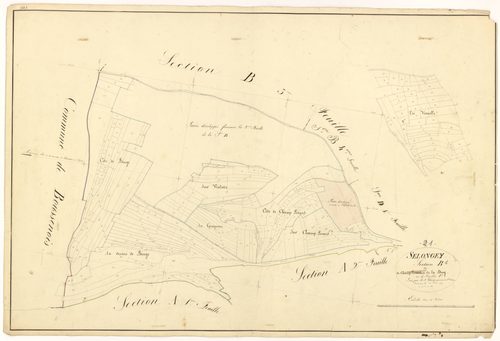 Selongey - Section B1 - 3 P PLAN 599/6