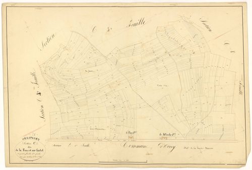 Selongey - Section C2 - 3 P PLAN 599/11