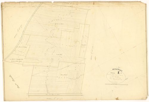 Selongey - Section E12 - 3 P PLAN 599/30