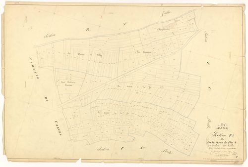 Selongey - Section F5 - 3 P PLAN 599/36