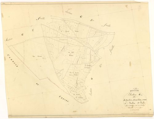 Selongey - Section G2 - 3 P PLAN 599/40