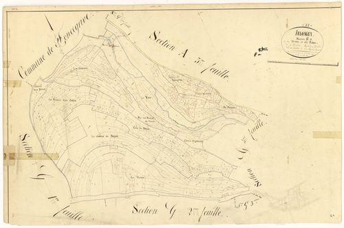 Selongey - Section G4 - 3 P PLAN 599/42