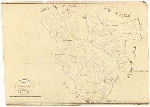 Selongey - Section G5 - 3 P PLAN 599/43