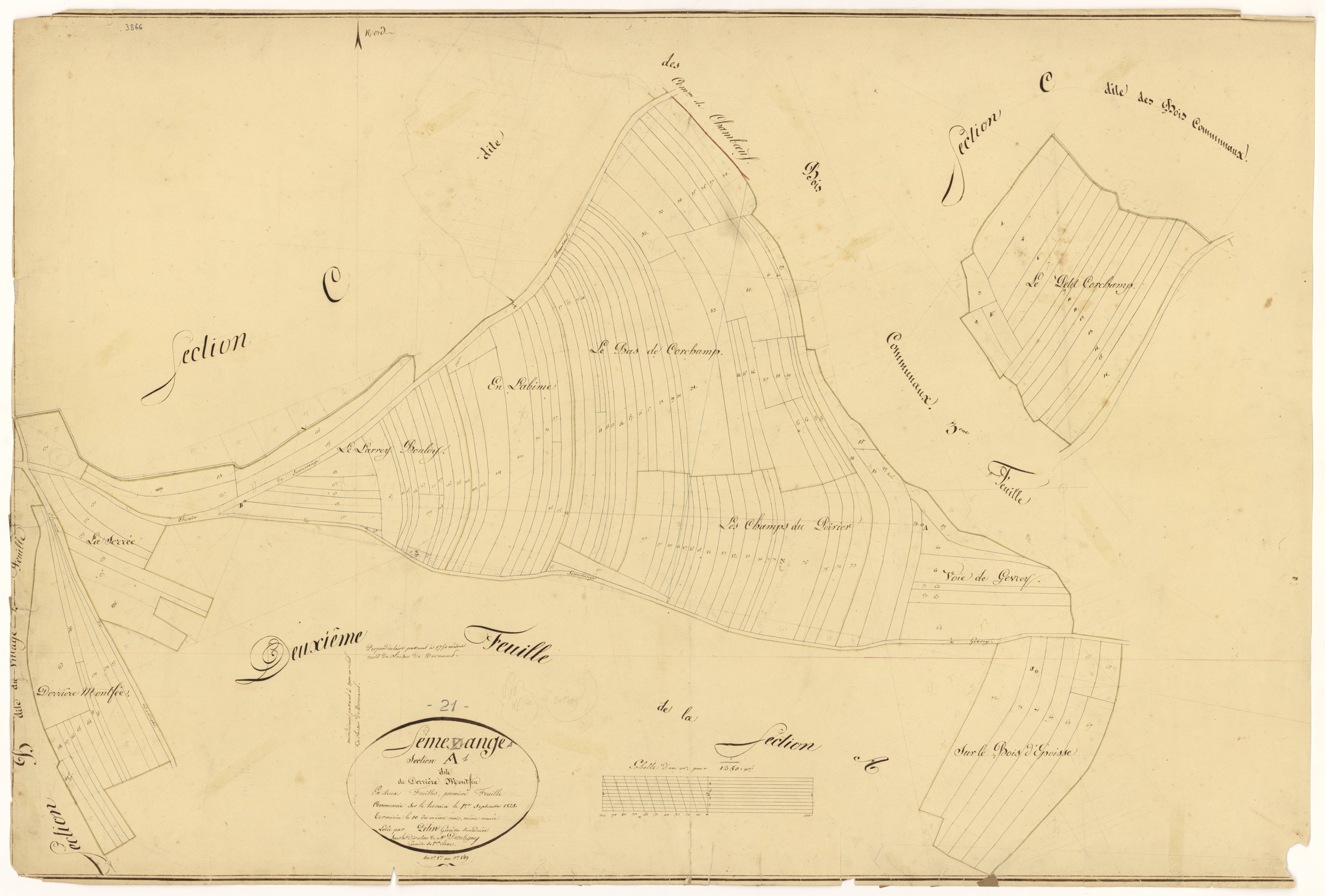 Semezanges - Section A1 - 3 P PLAN 601/2