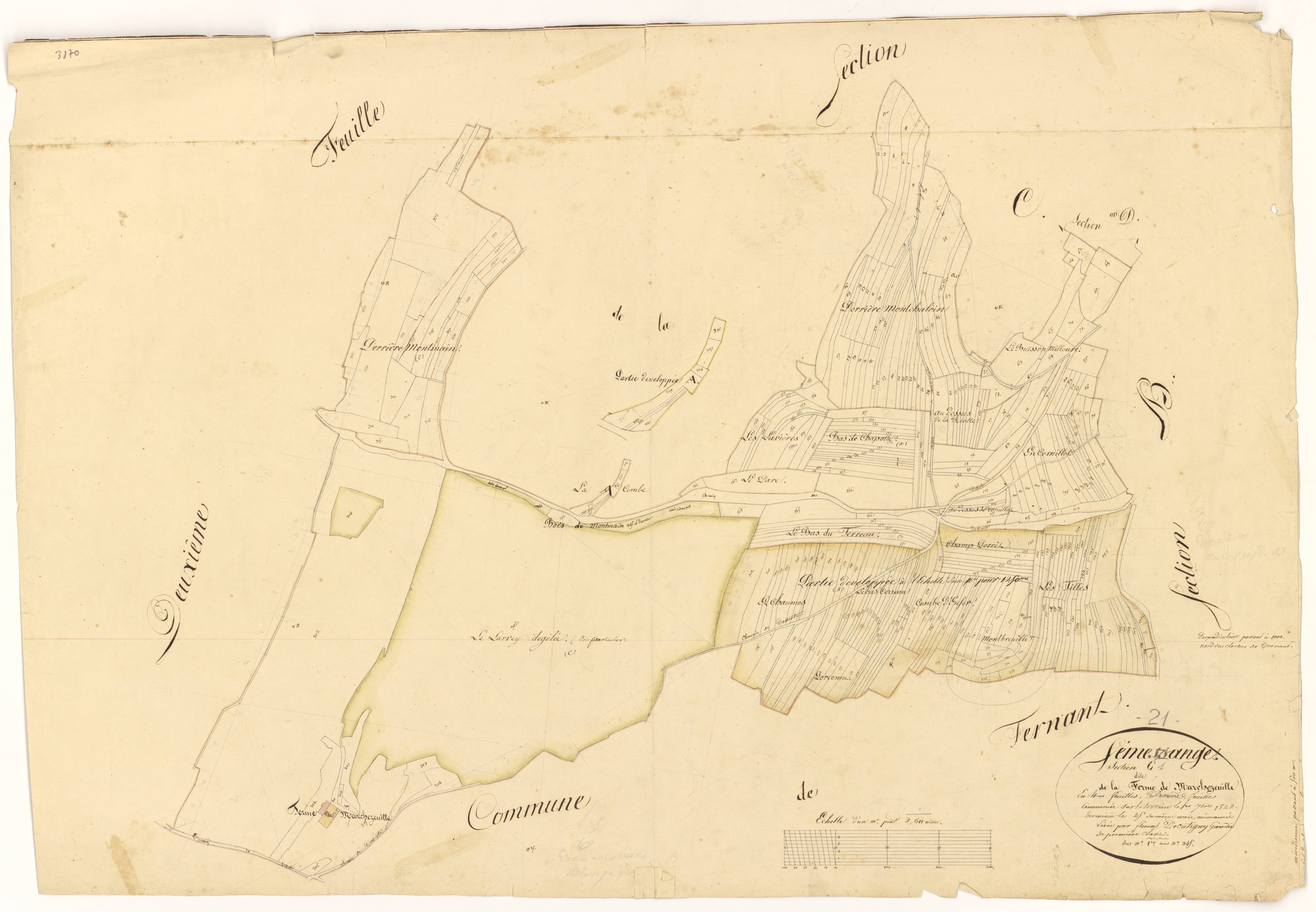 Semezanges - Section C1 - 3 P PLAN 601/6
