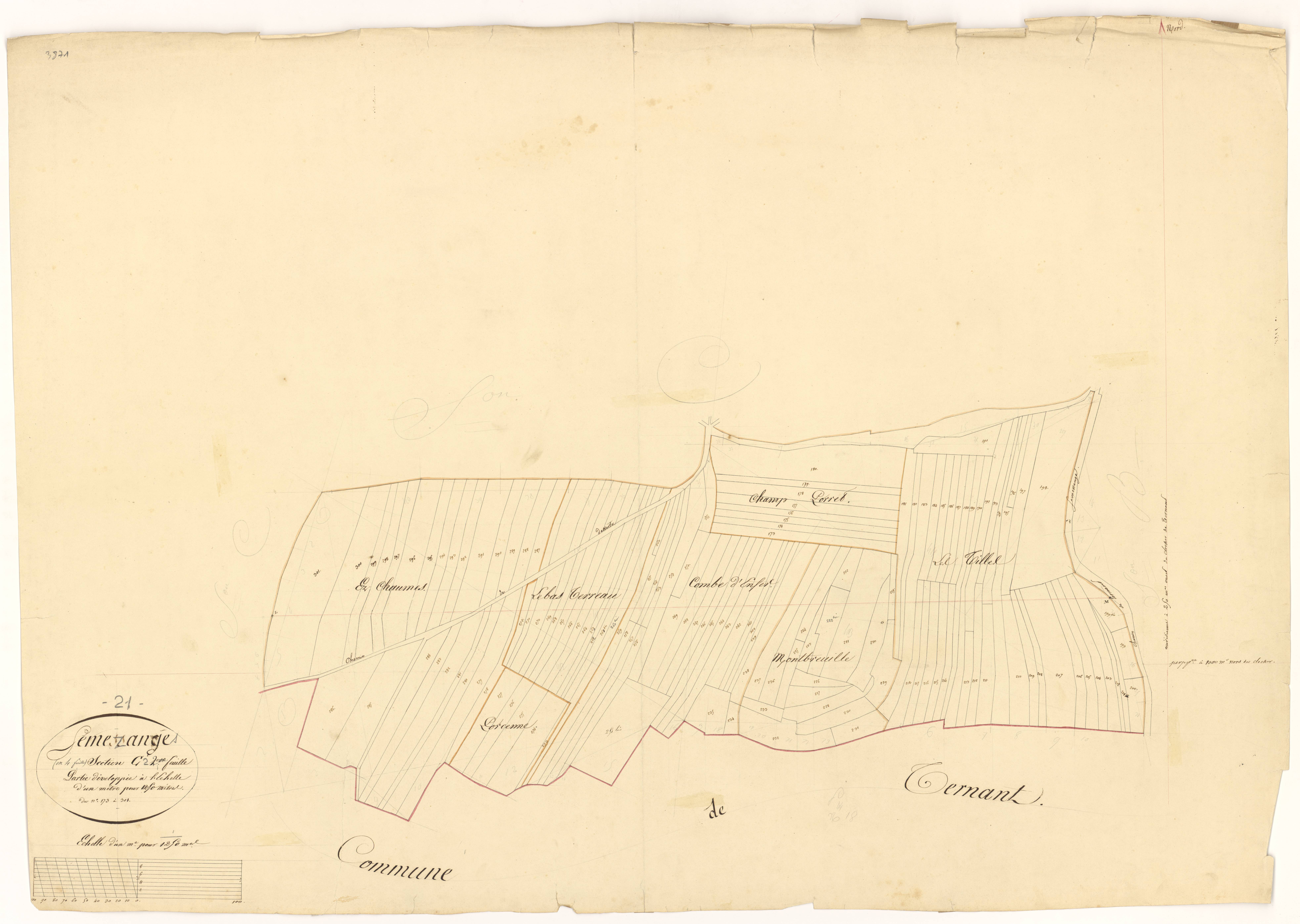 Semezanges - Section C2 - 3 P PLAN 601/7