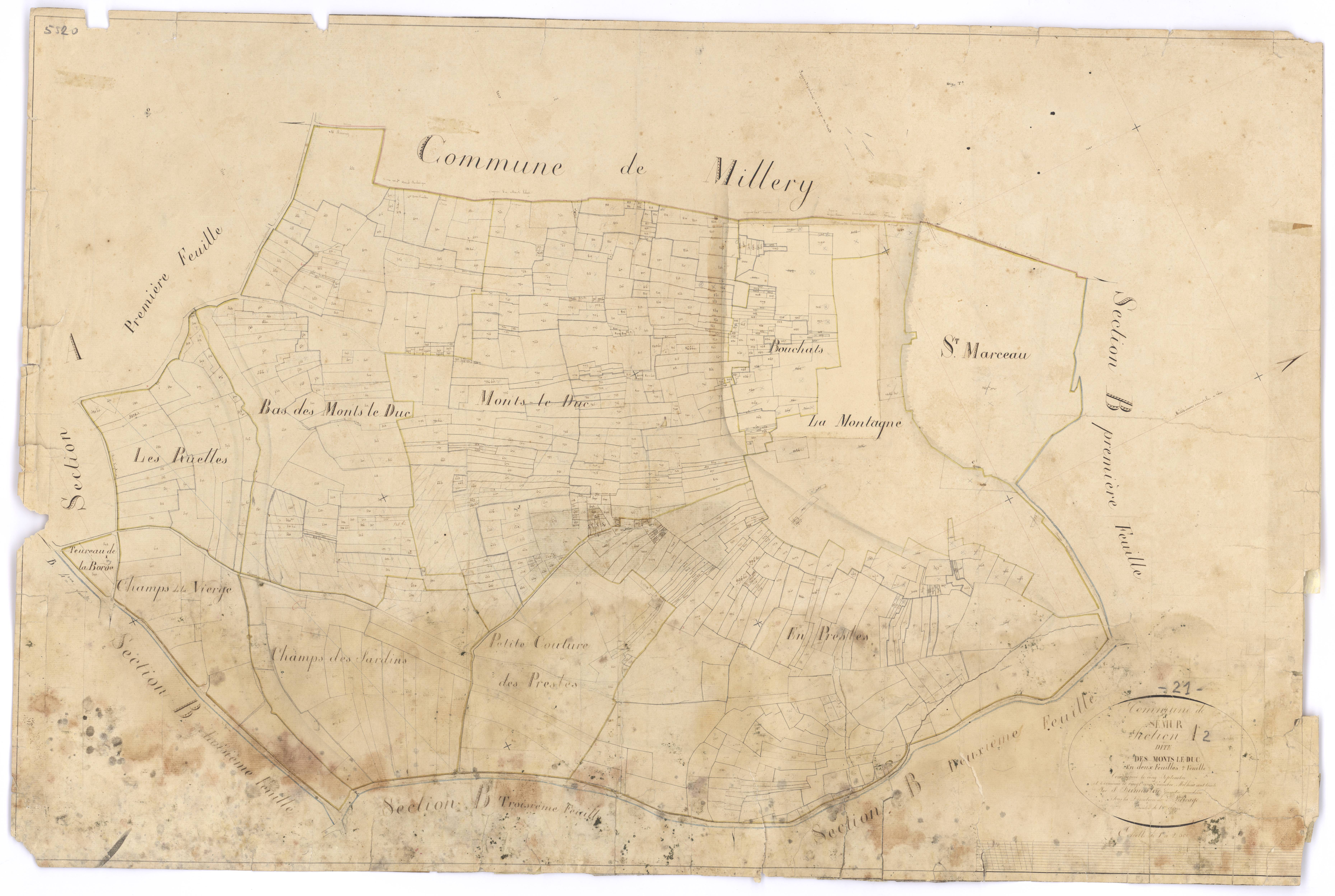 Semur-en-Auxois - Section A2 - 3 P PLAN 603/3