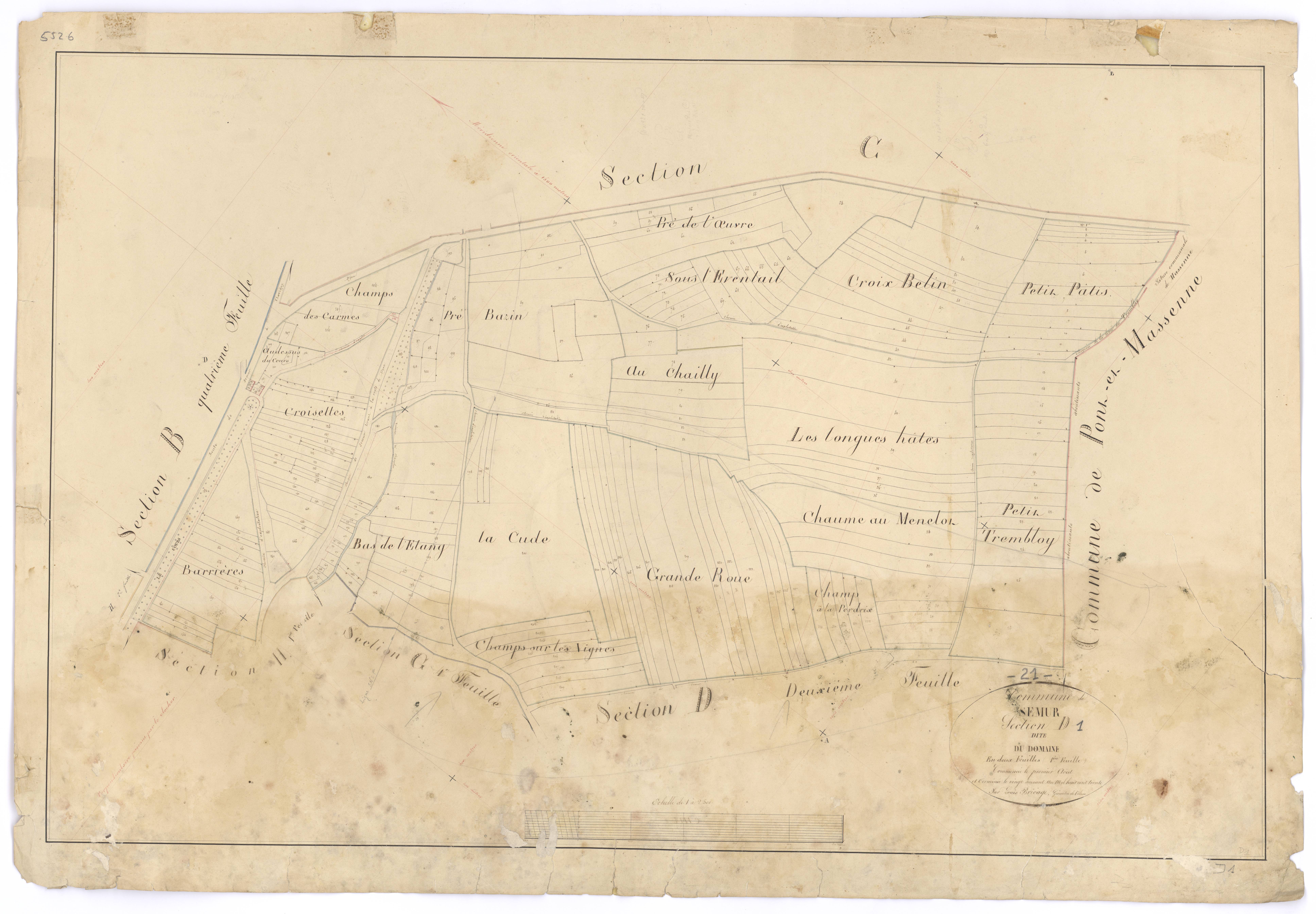 Semur-en-Auxois - Section D1 - 3 P PLAN 603/9