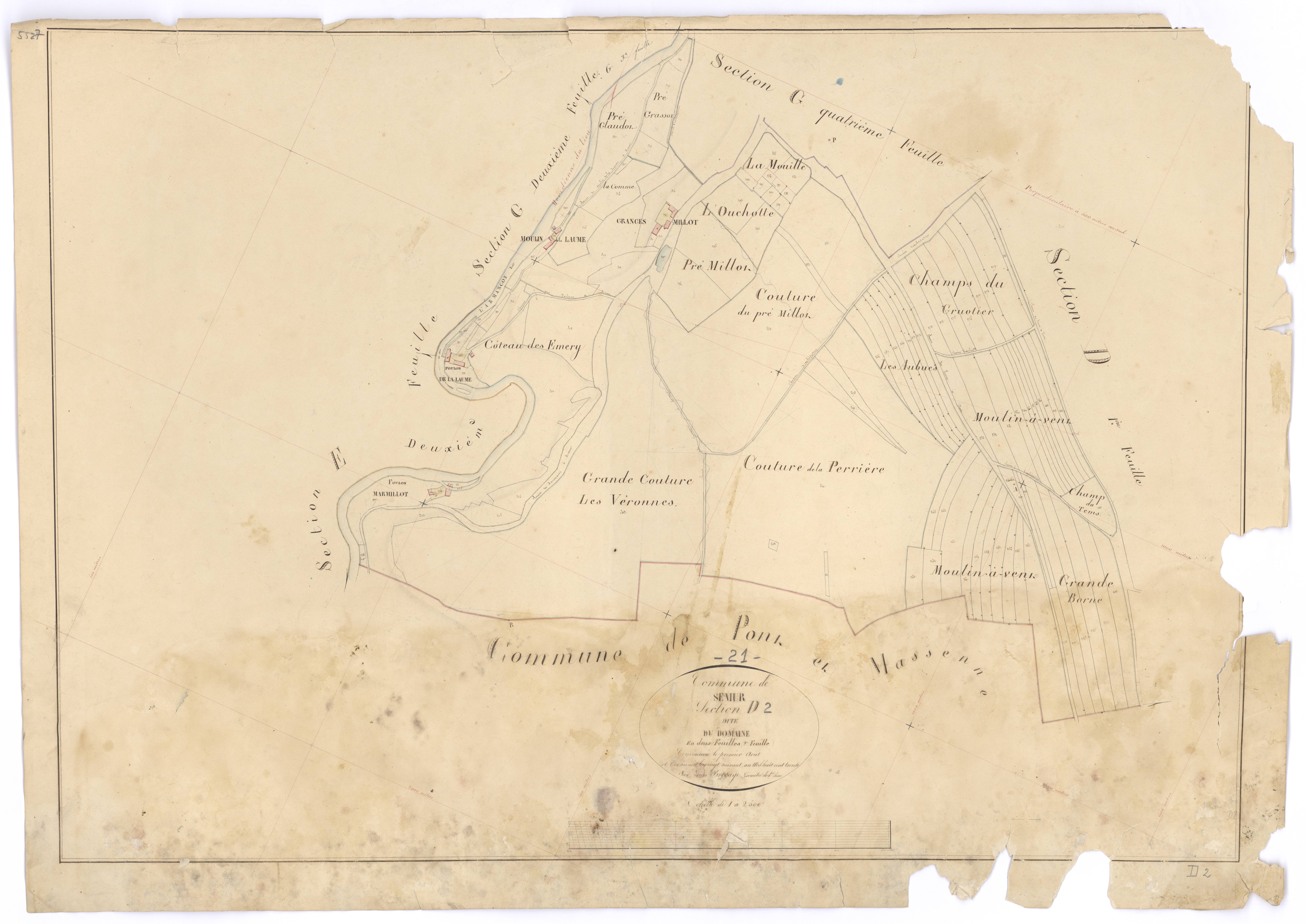 Semur-en-Auxois - Section D2 - 3 P PLAN 603/10