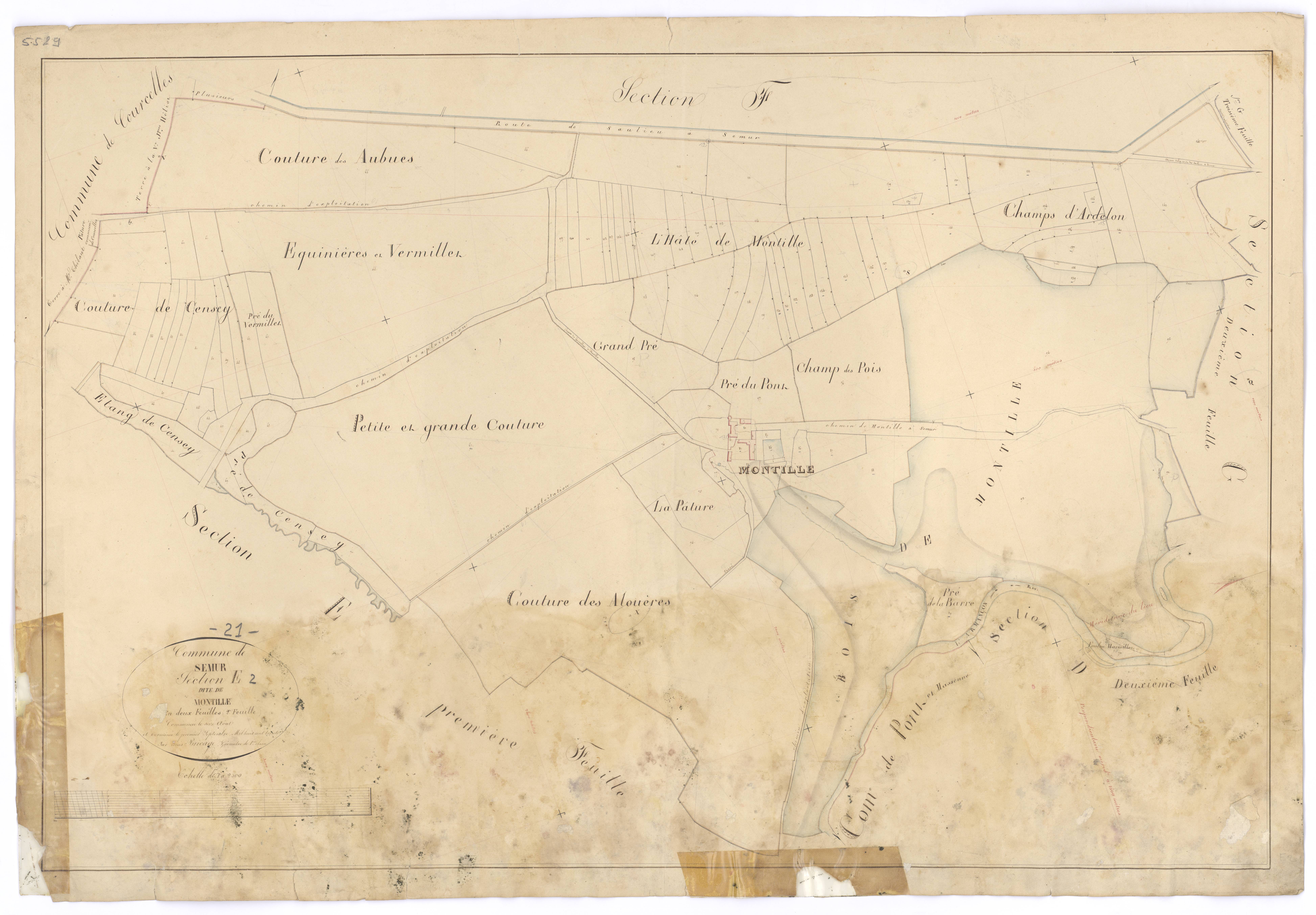 Semur-en-Auxois - Section E2 - 3 P PLAN 603/12