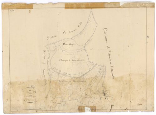Semur-en-Auxois - Section B2 - 3 P PLAN 603/5