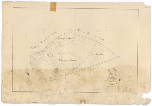 Semur-en-Auxois - Section B4 - 3 P PLAN 603/7