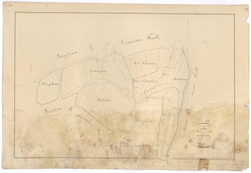 Semur-en-Auxois - Section G2 - 3 P PLAN 603/15