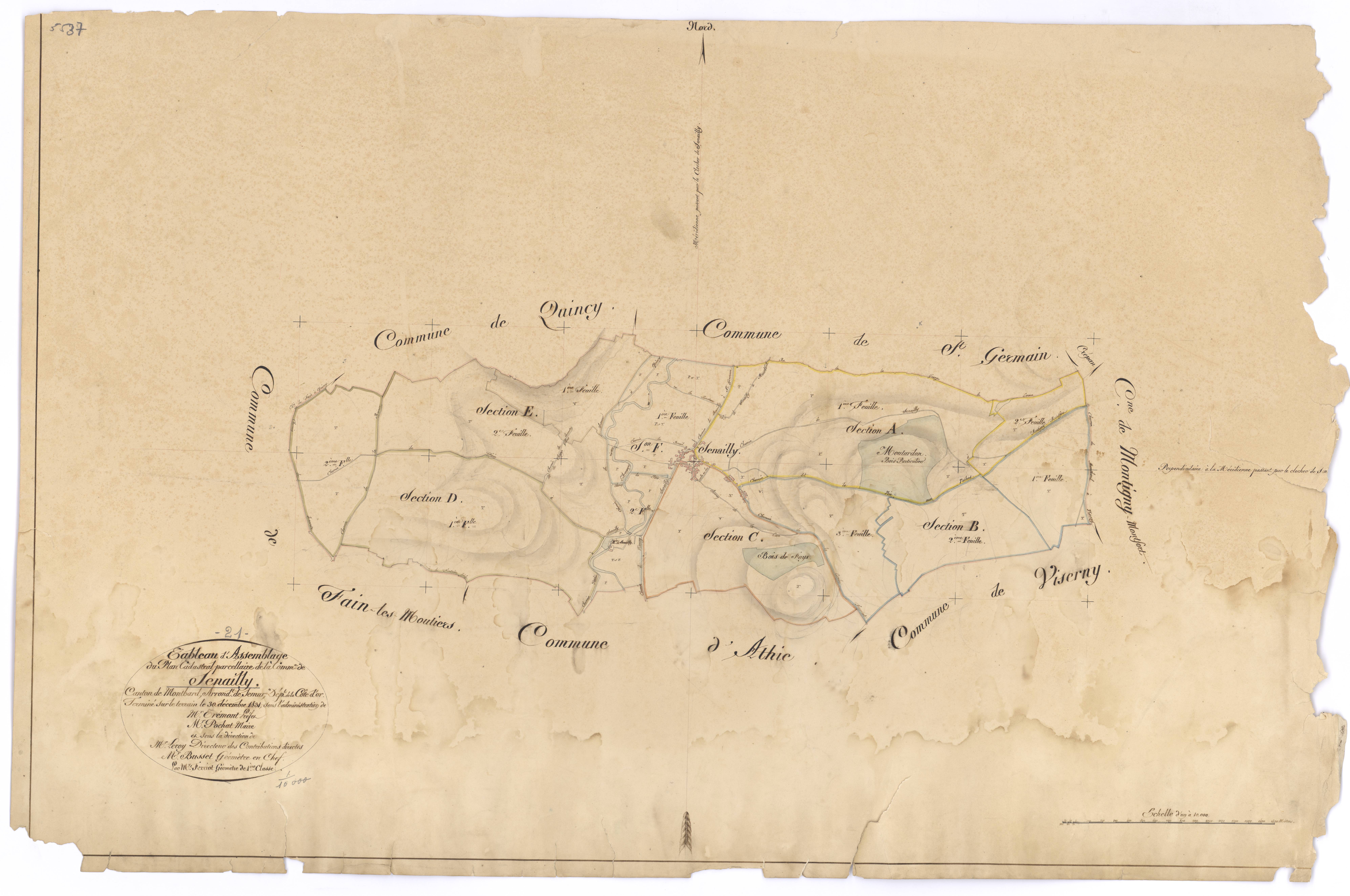 Senailly - Tableau d'assemblage - 3 P PLAN 604/1