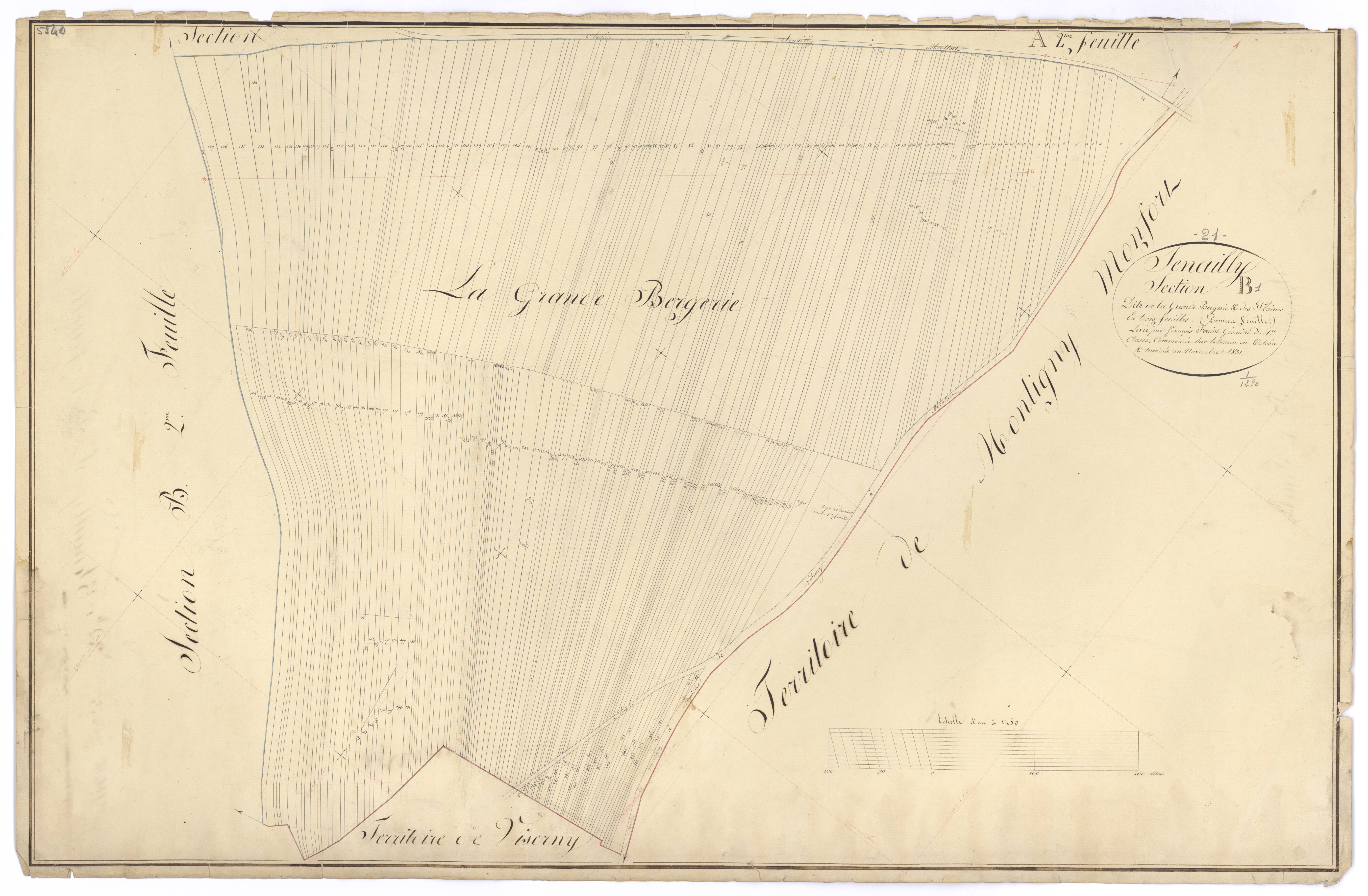 Senailly - Section B1 - 3 P PLAN 604/4