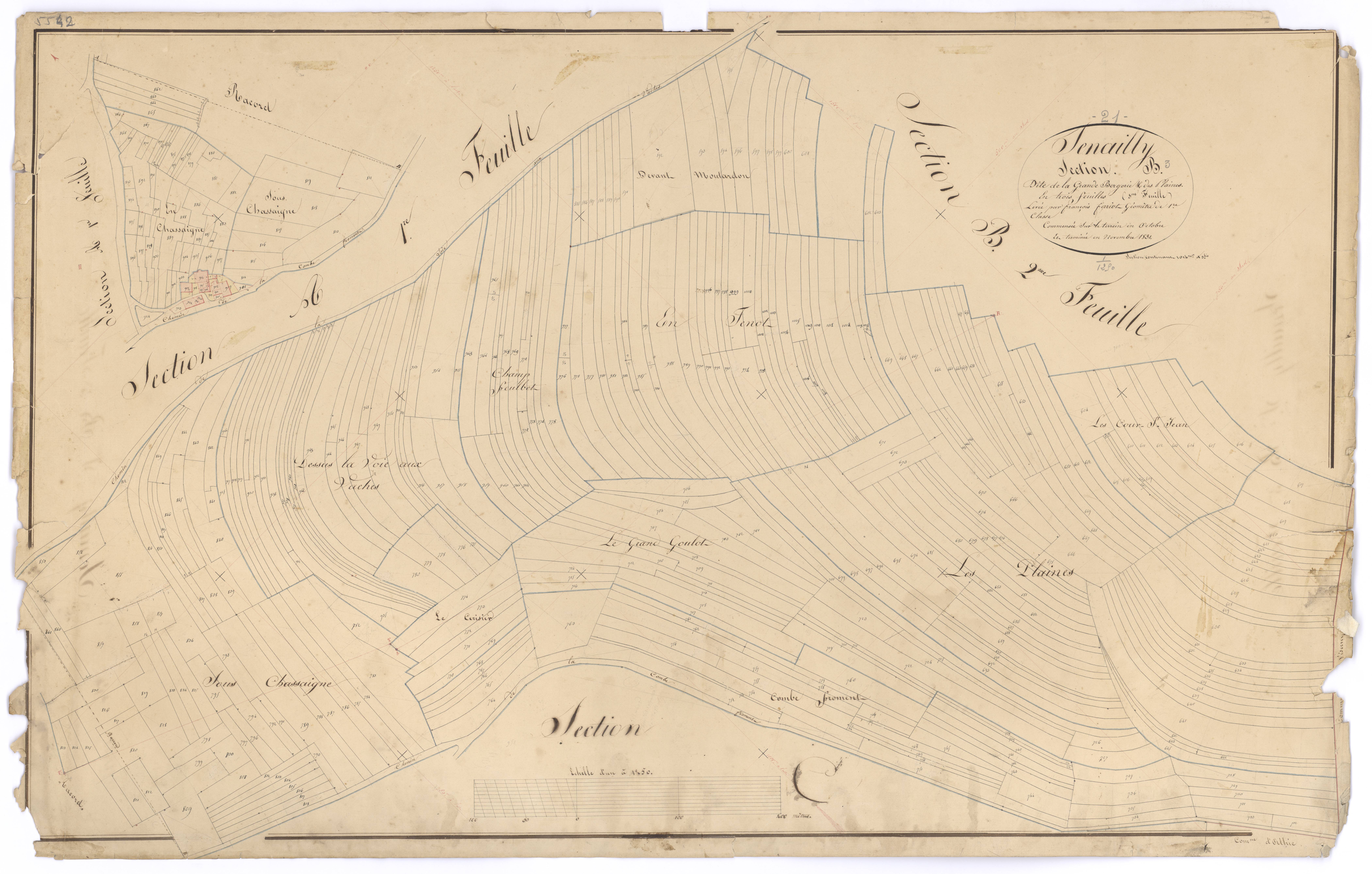 Senailly - Section B3 - 3 P PLAN 604/6