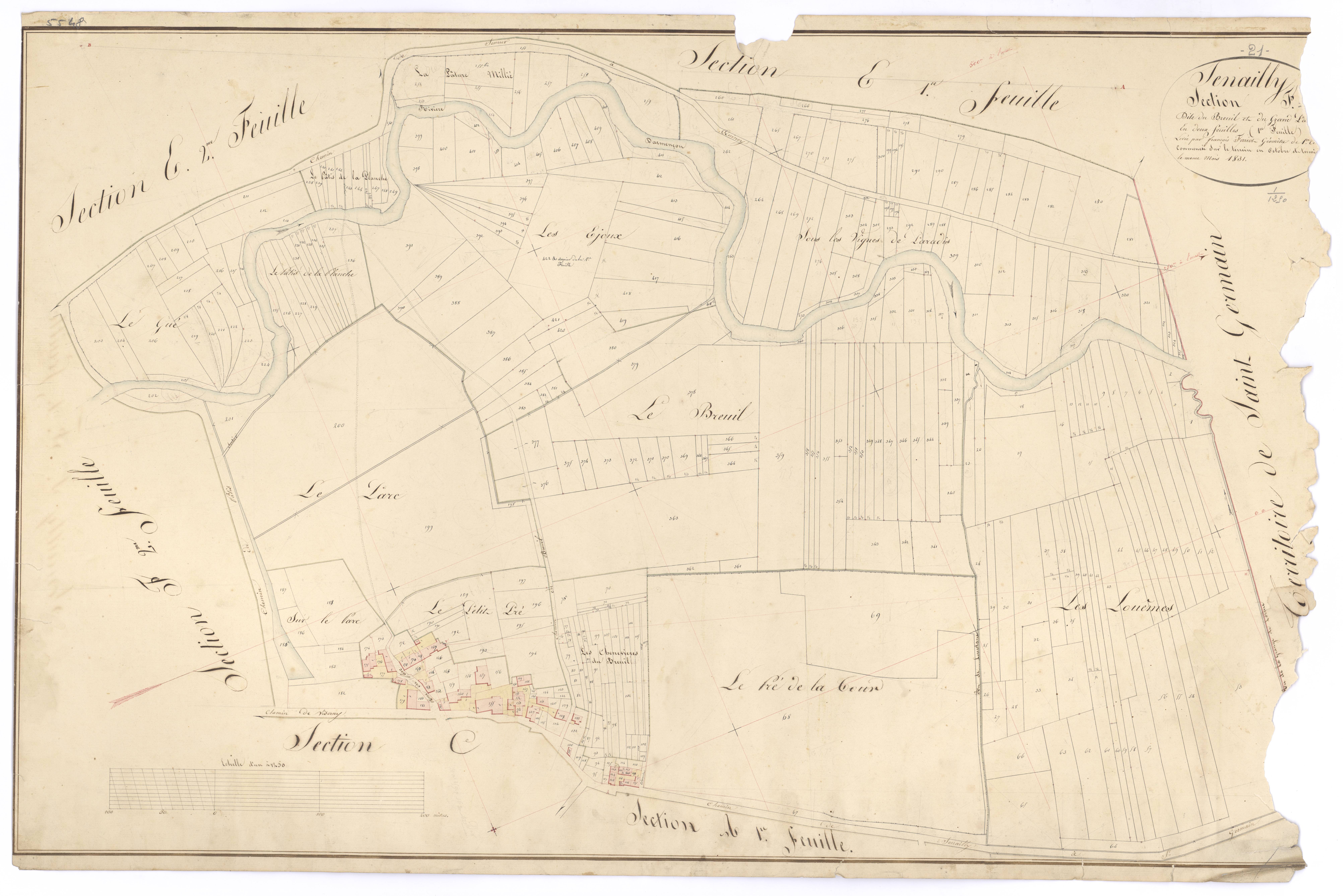 Senailly - Section F1 - 3 P PLAN 604/12