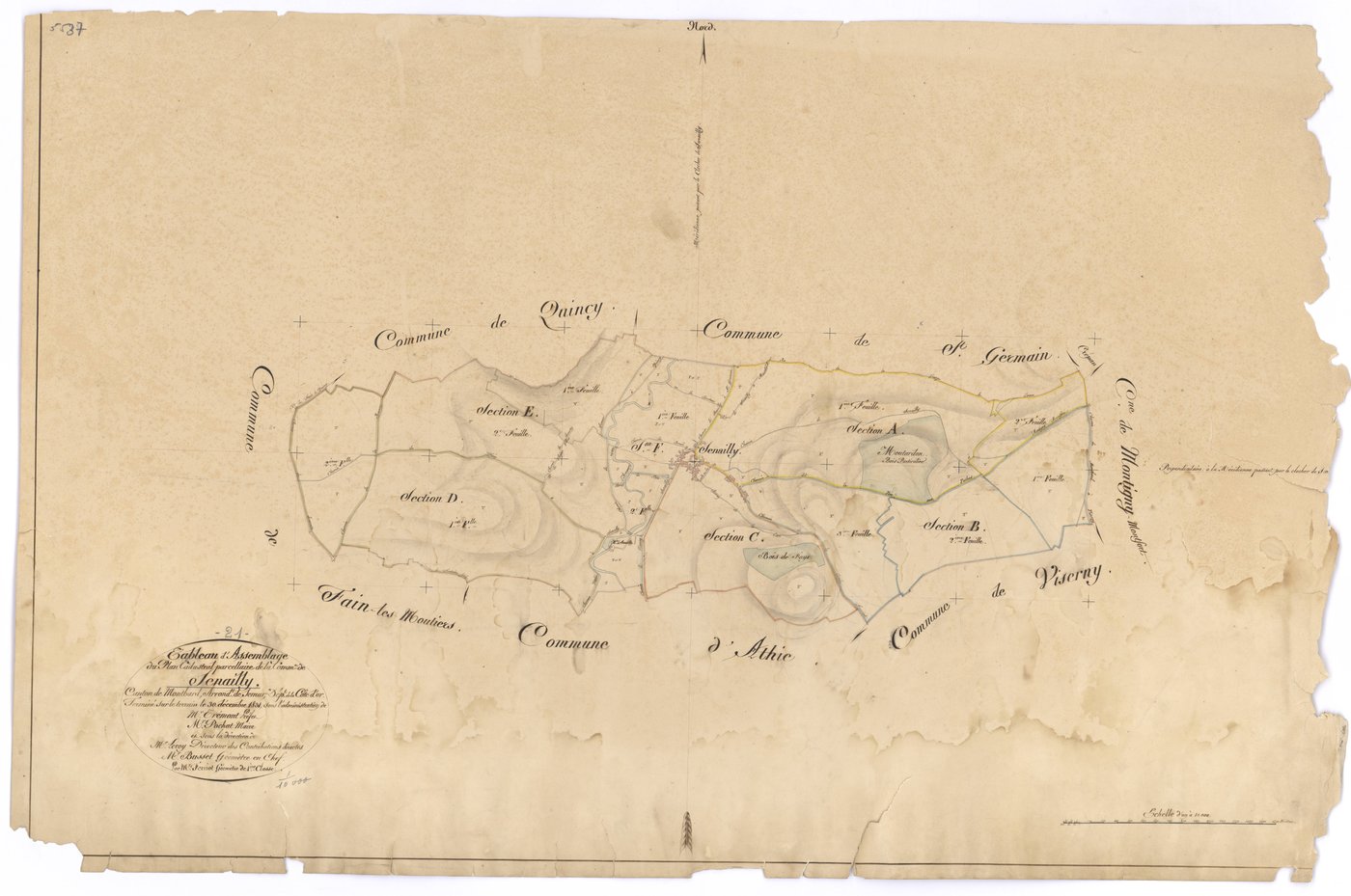 Senailly - Tableau d'assemblage - 3 P PLAN 604/1