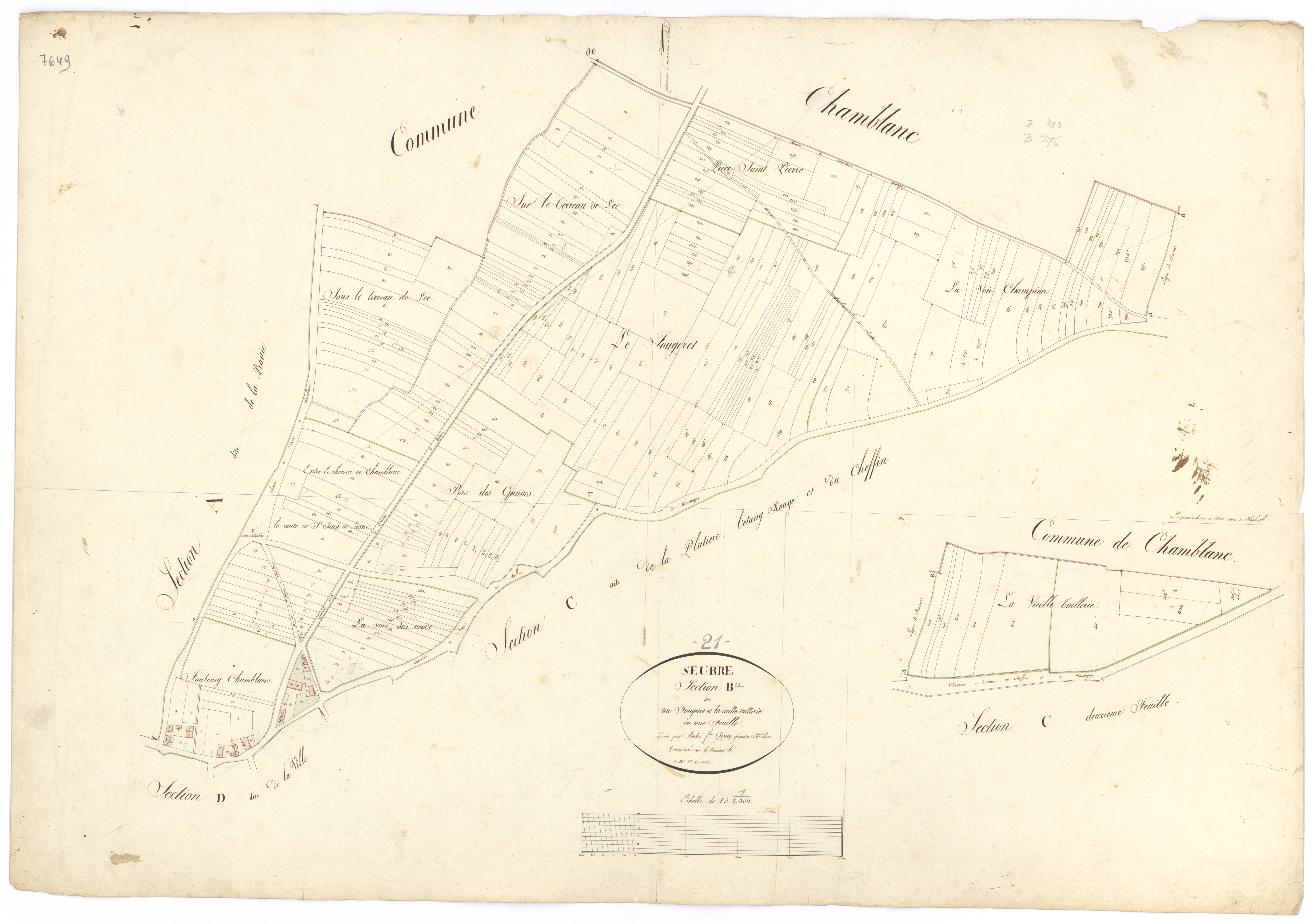 Seurre - Section B - 3 P PLAN 607/4