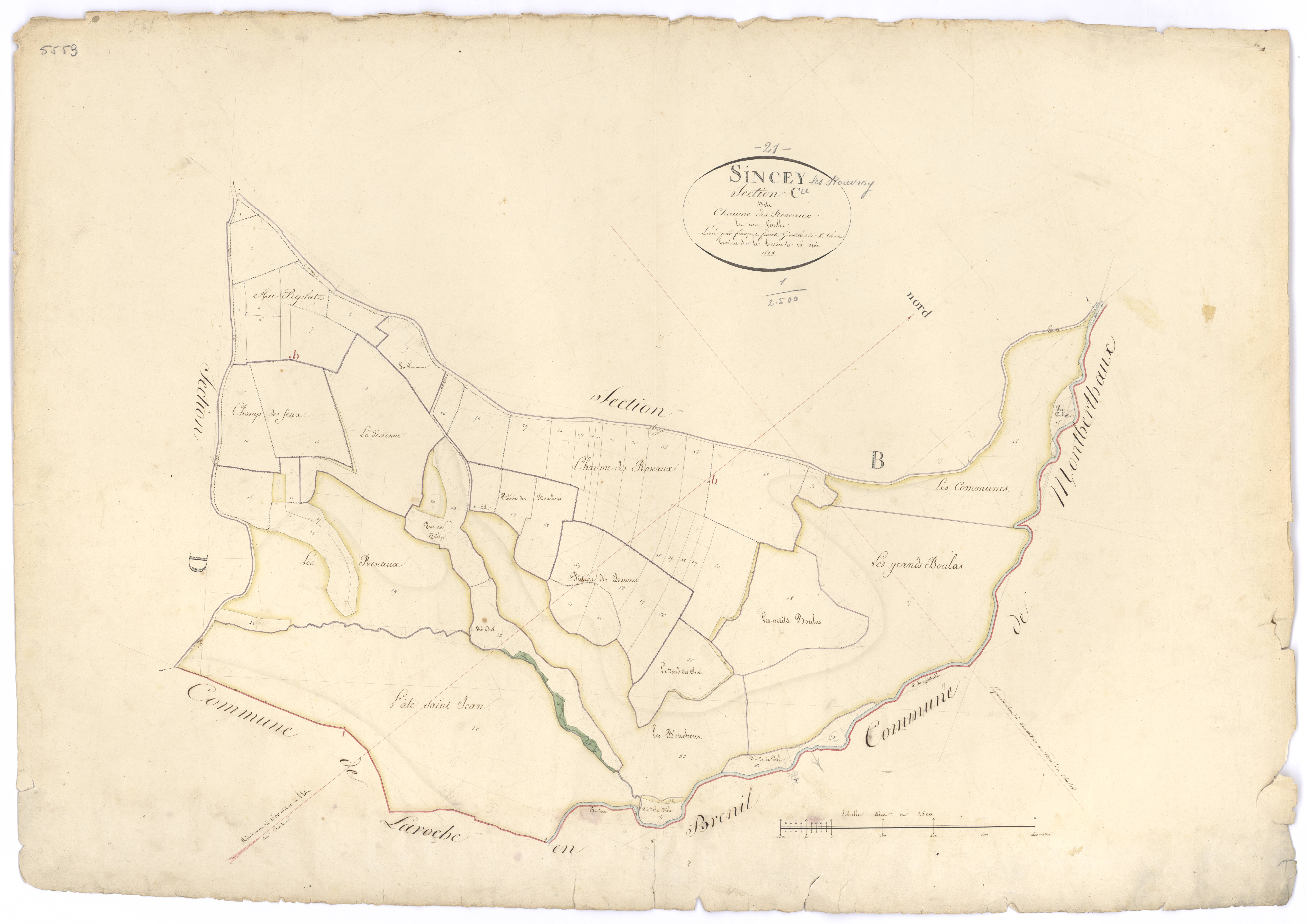 Sincey-lès-Rouvray - Section C - 3 P PLAN 608/4