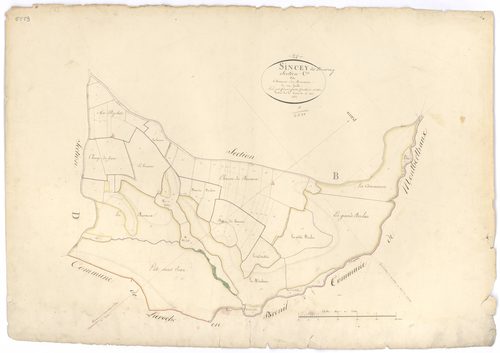 Sincey-lès-Rouvray - Section C - 3 P PLAN 608/4