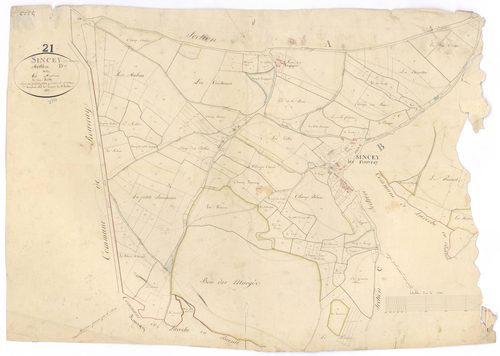 Sincey-lès-Rouvray - Section D - 3 P PLAN 608/5