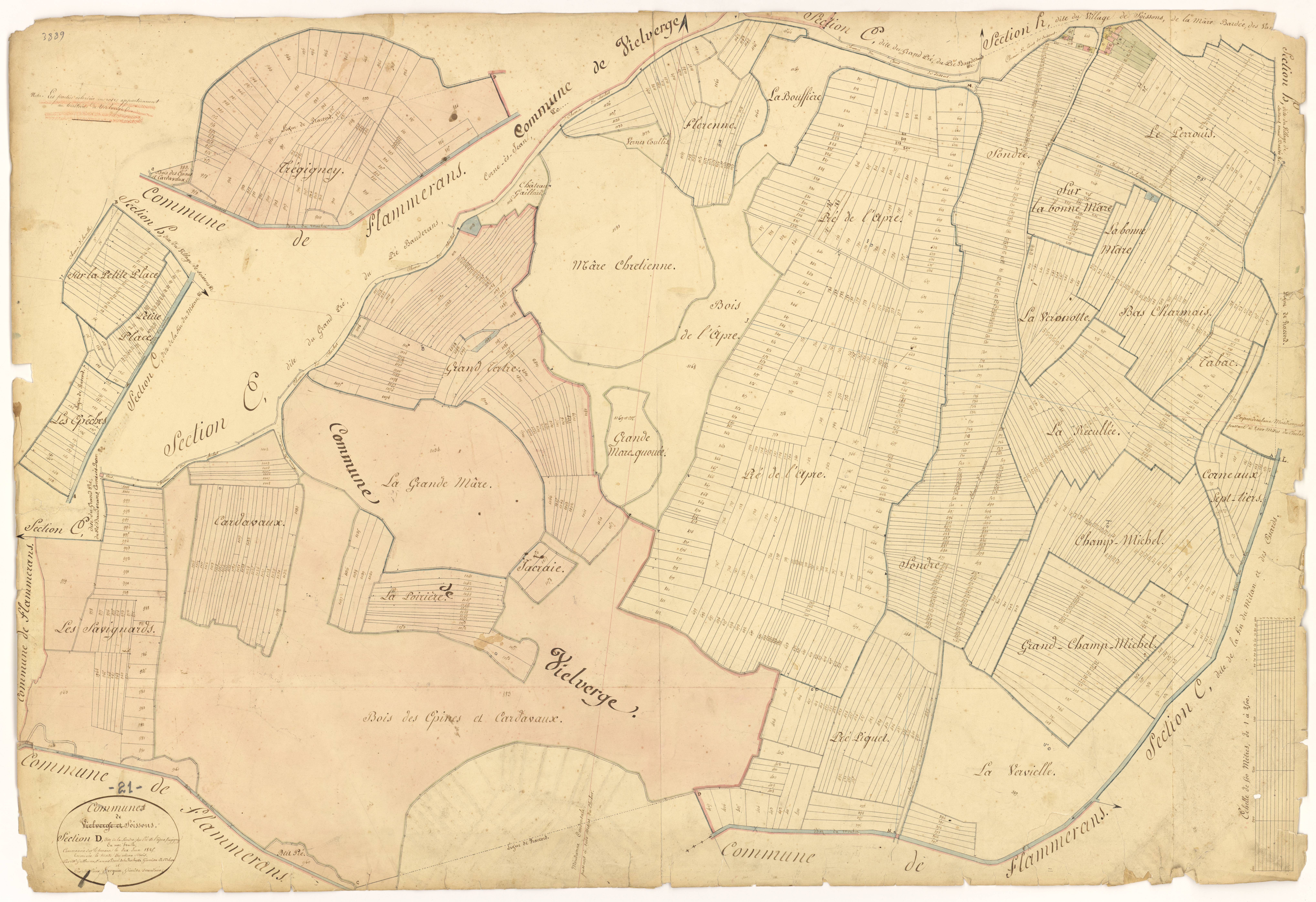 Soissons-sur-Nacey - Section D - 3 P PLAN 610/4