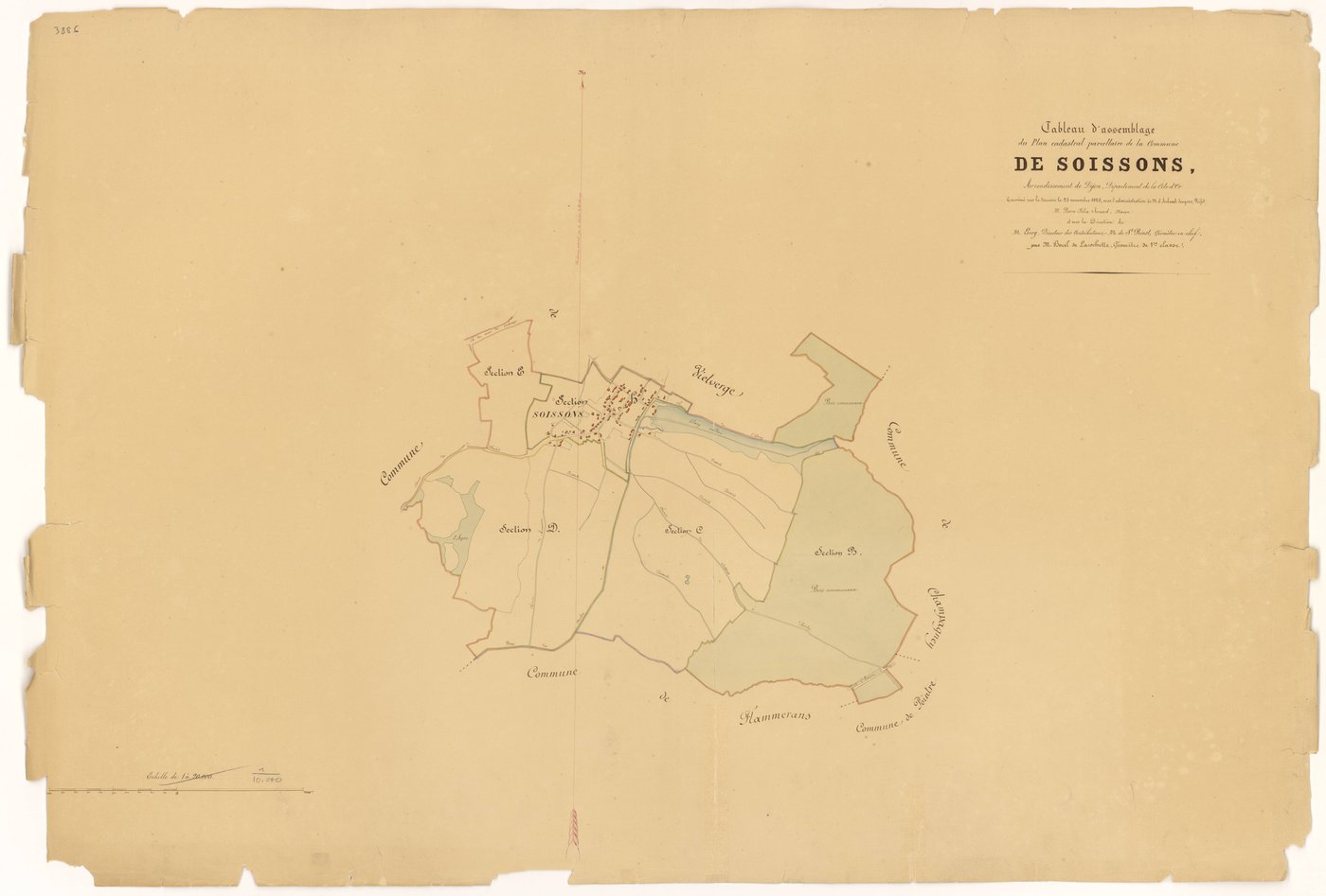 Soissons-sur-Nacey - Tableau d'assemblage - 3 P PLAN 610/1
