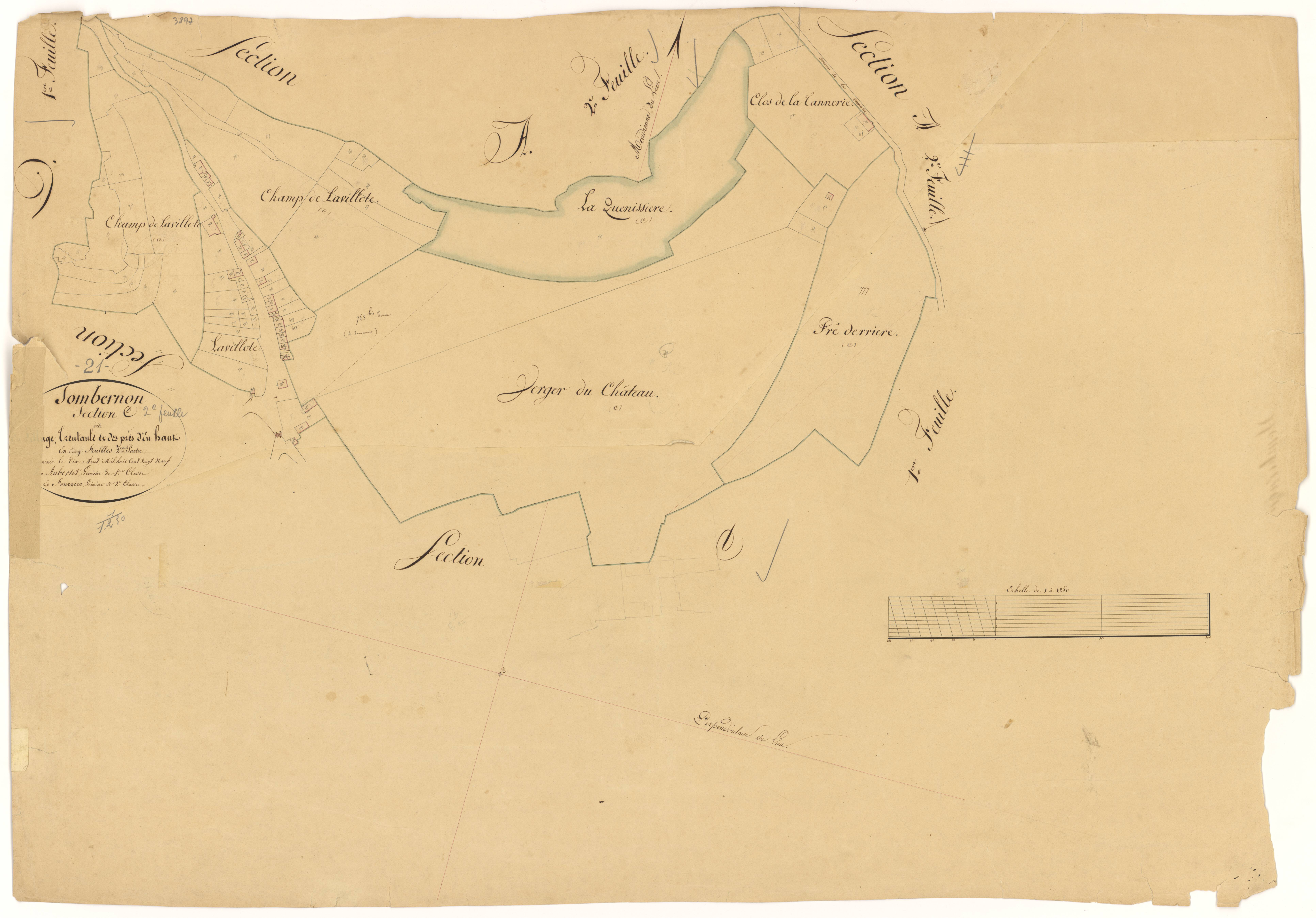 Sombernon - Section C2 - 3 P PLAN 611/7