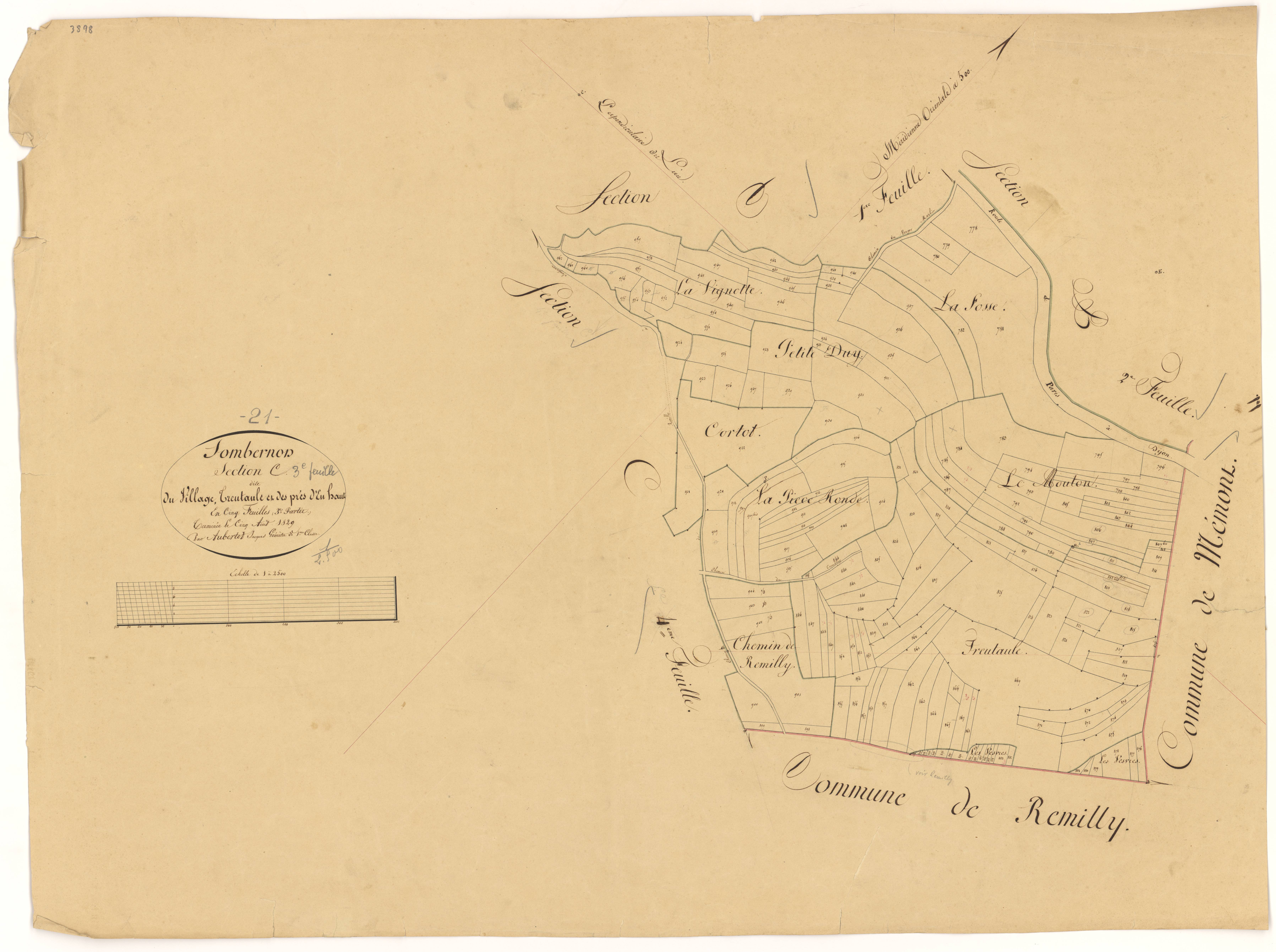 Sombernon - Section C3 - 3 P PLAN 611/8