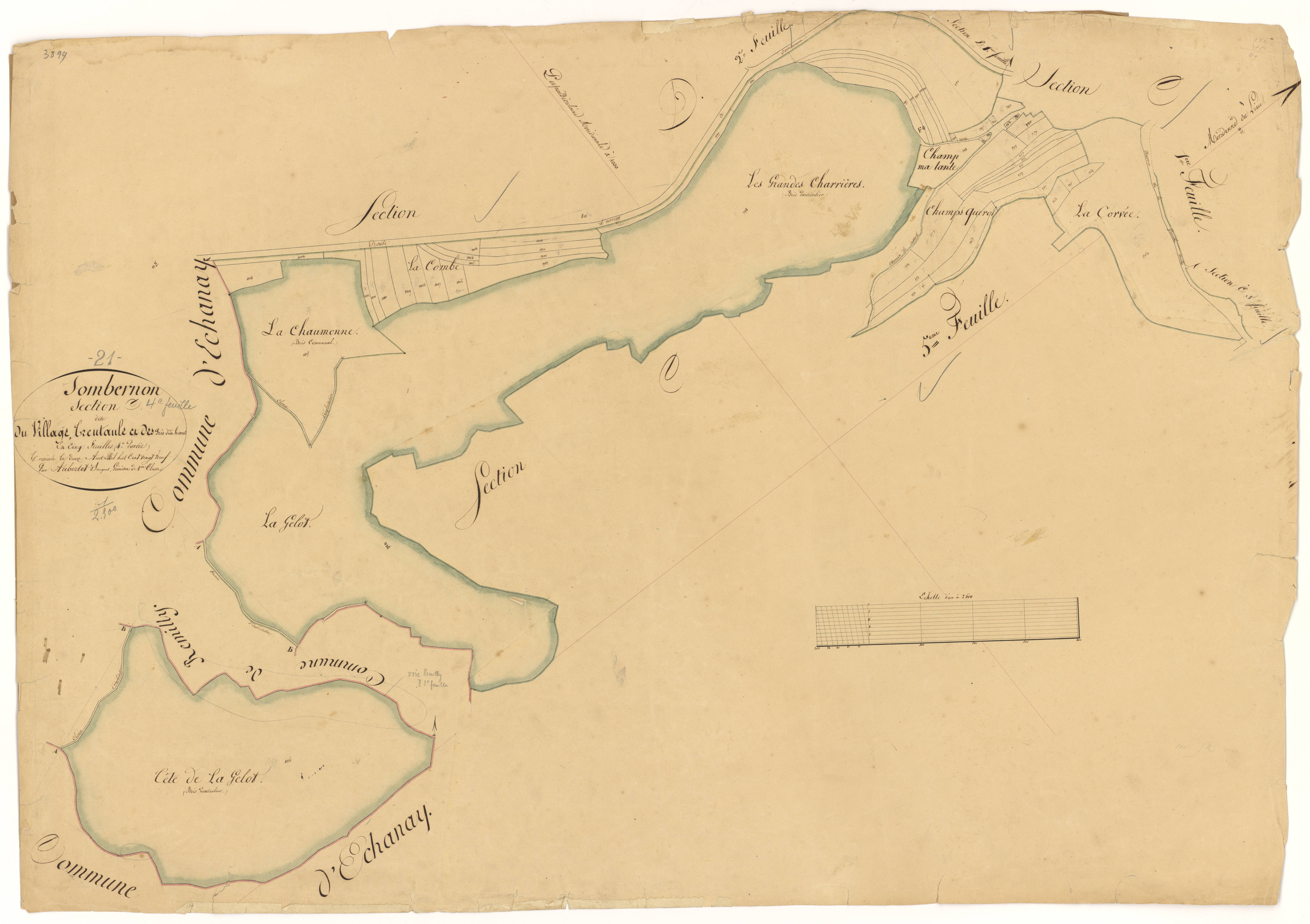 Sombernon - Section C4 - 3 P PLAN 611/9
