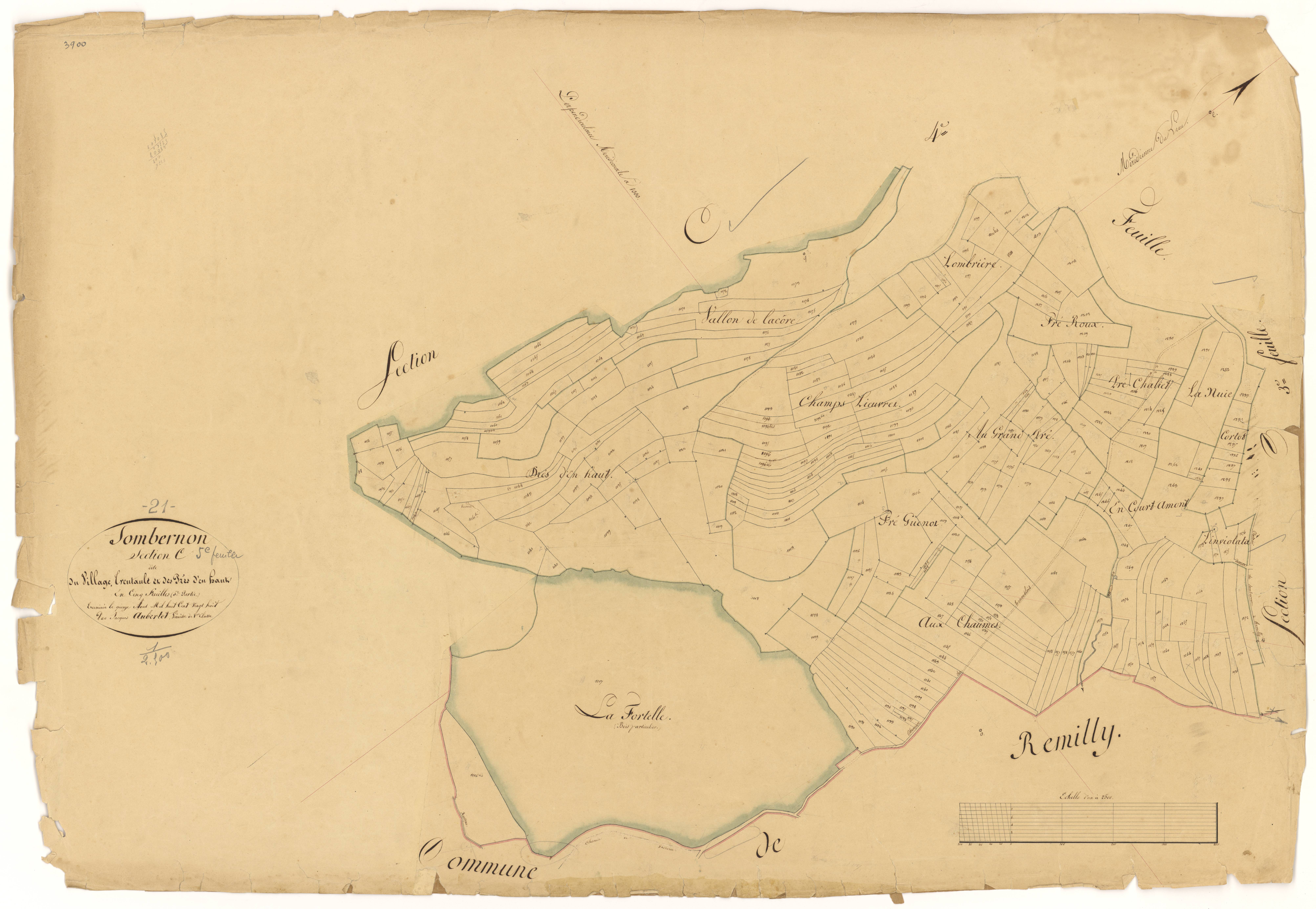 Sombernon - Section C5 - 3 P PLAN 611/10