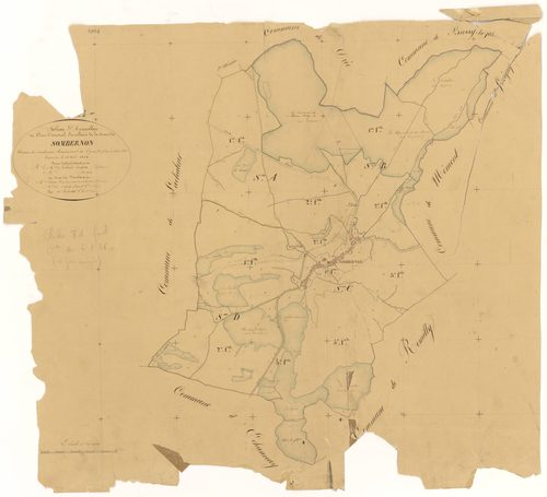 Sombernon - Tableau d'assemblage - 3 P PLAN 611/1