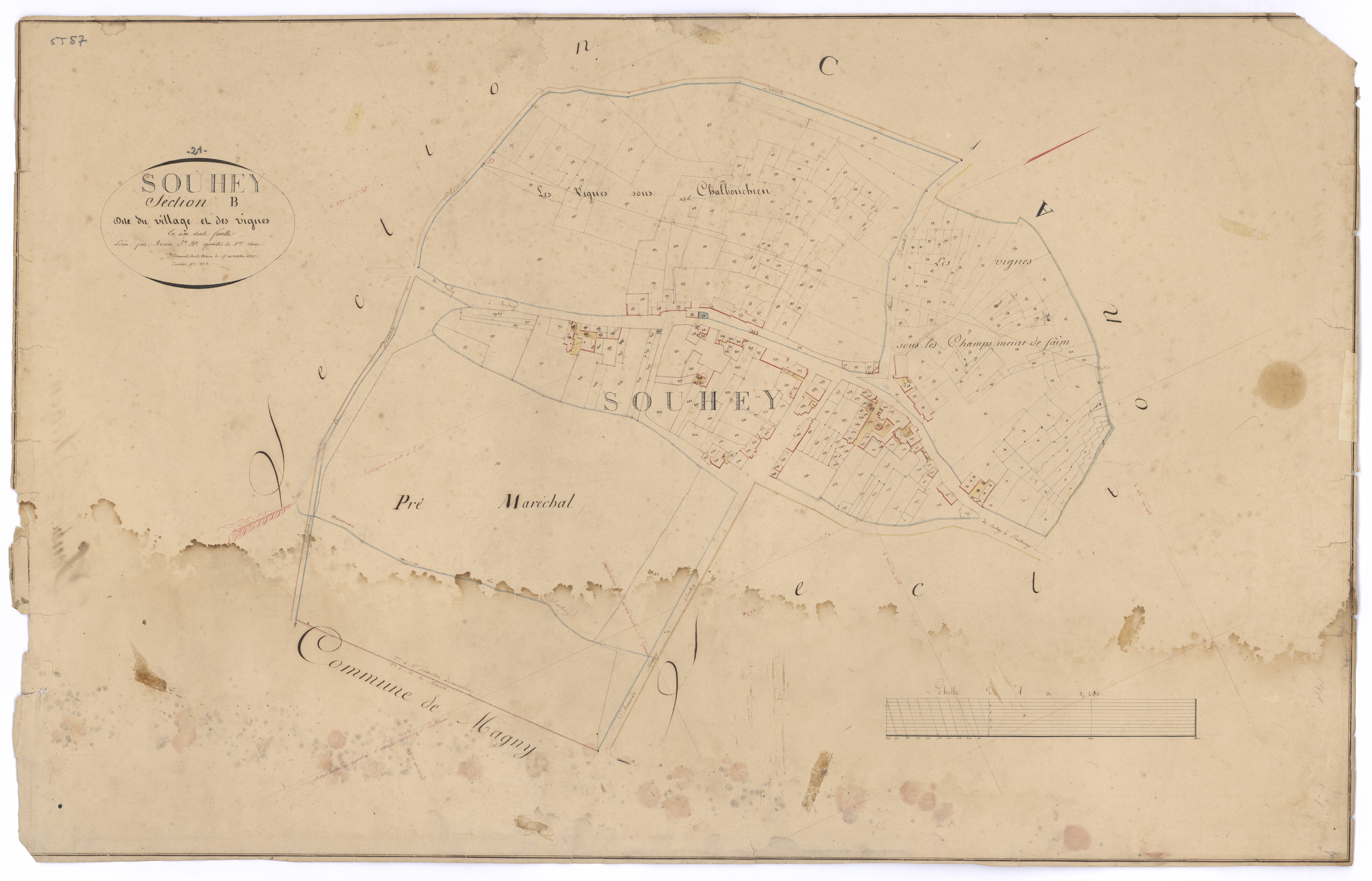 Souhey - Section B - 3 P PLAN 612/3