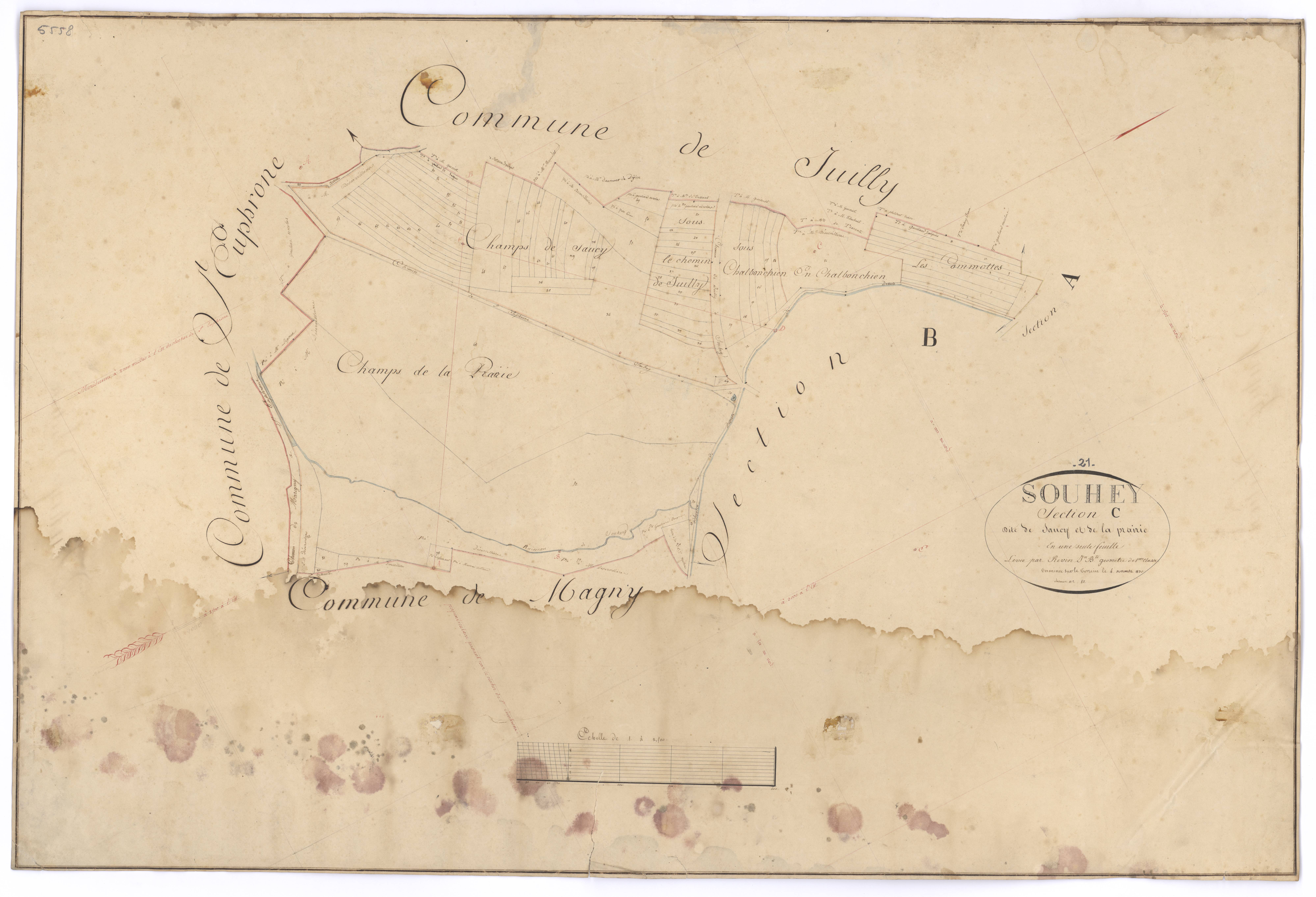Souhey - Section C - 3 P PLAN 612/4