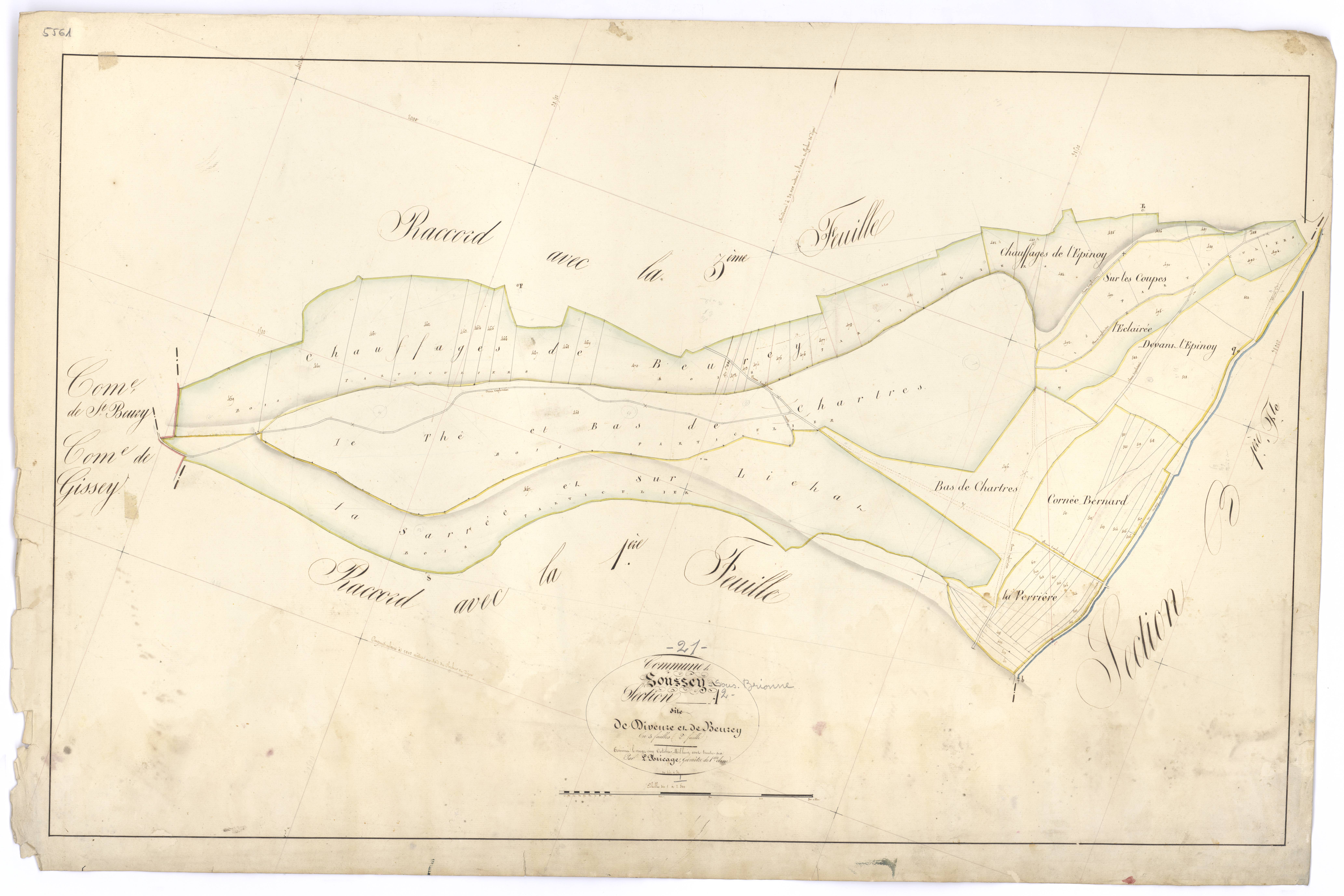 Soussey-sur-Brionne - Section A2 - 3 P PLAN 613/3