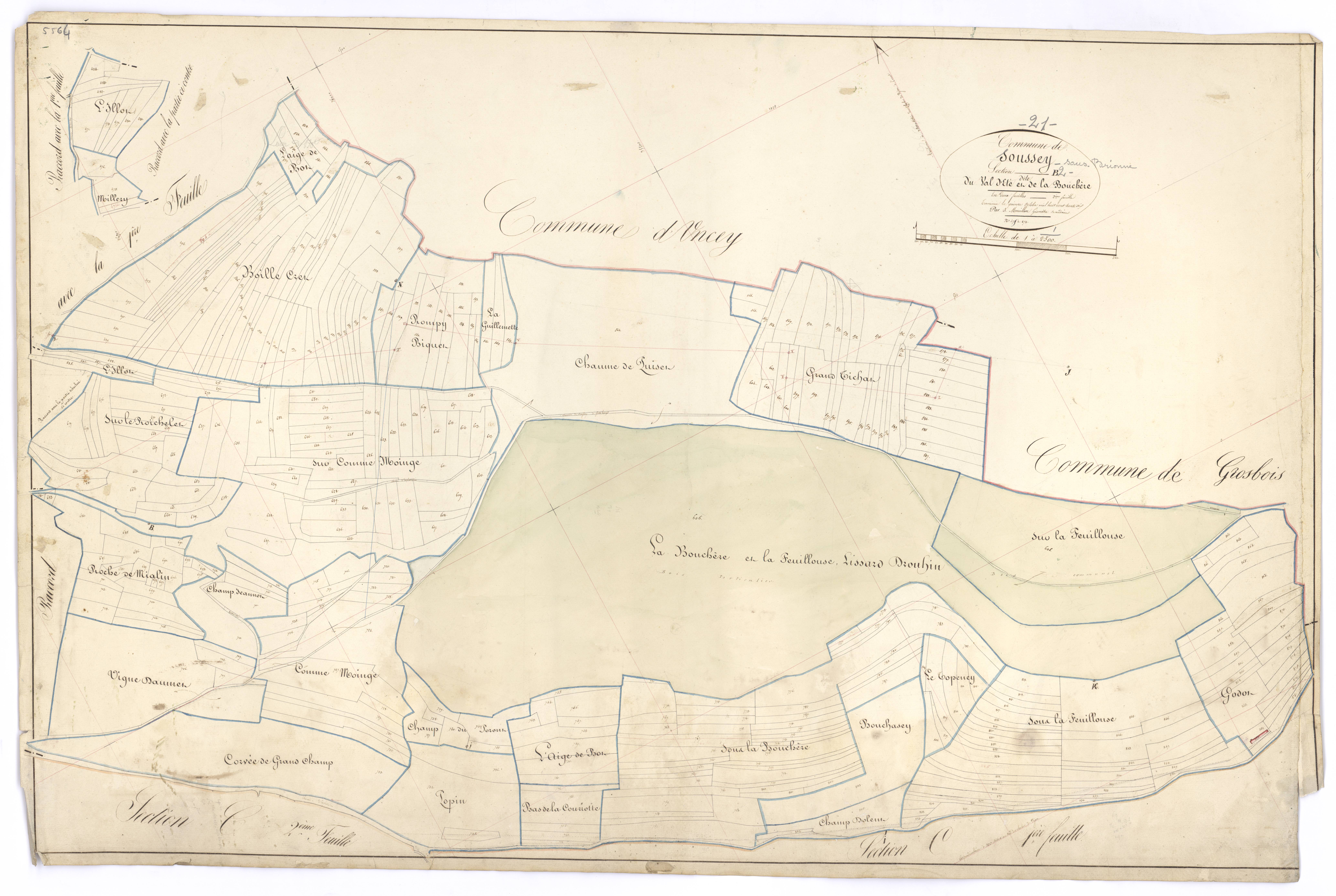 Soussey-sur-Brionne - Section B2 - 3 P PLAN 613/6