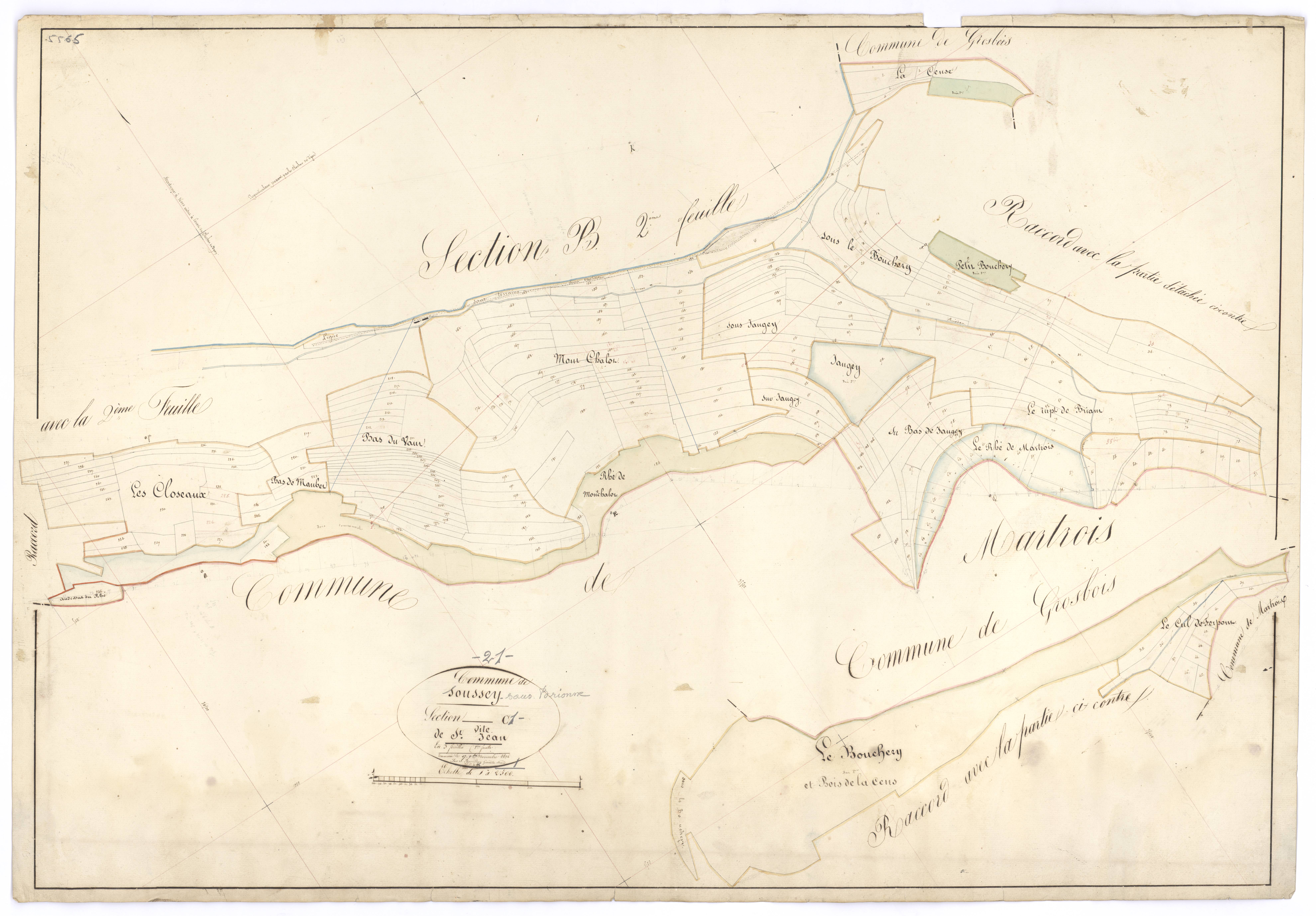 Soussey-sur-Brionne - Section C1 - 3 P PLAN 613/7