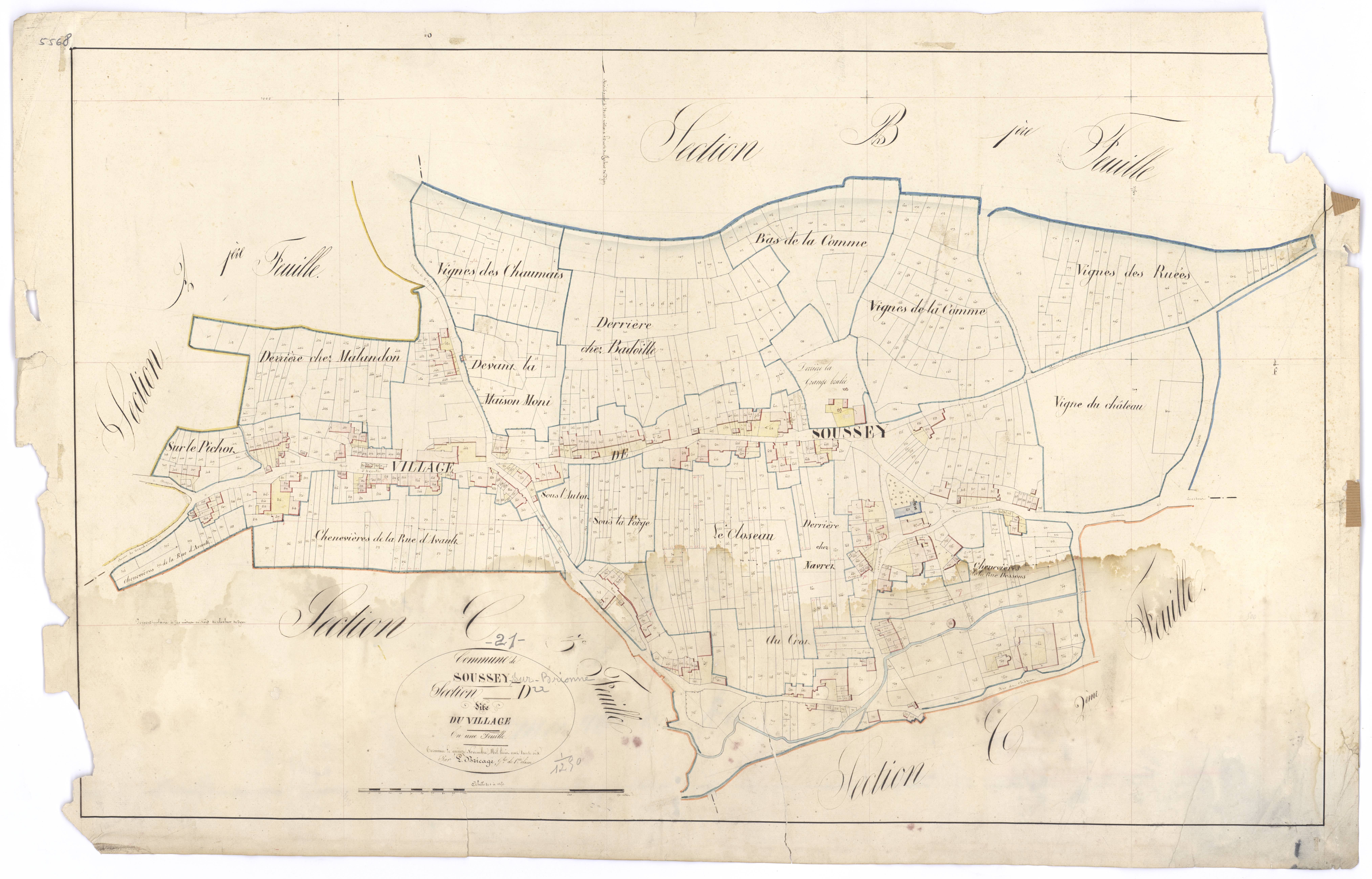 Soussey-sur-Brionne - Section D - 3 P PLAN 613/10