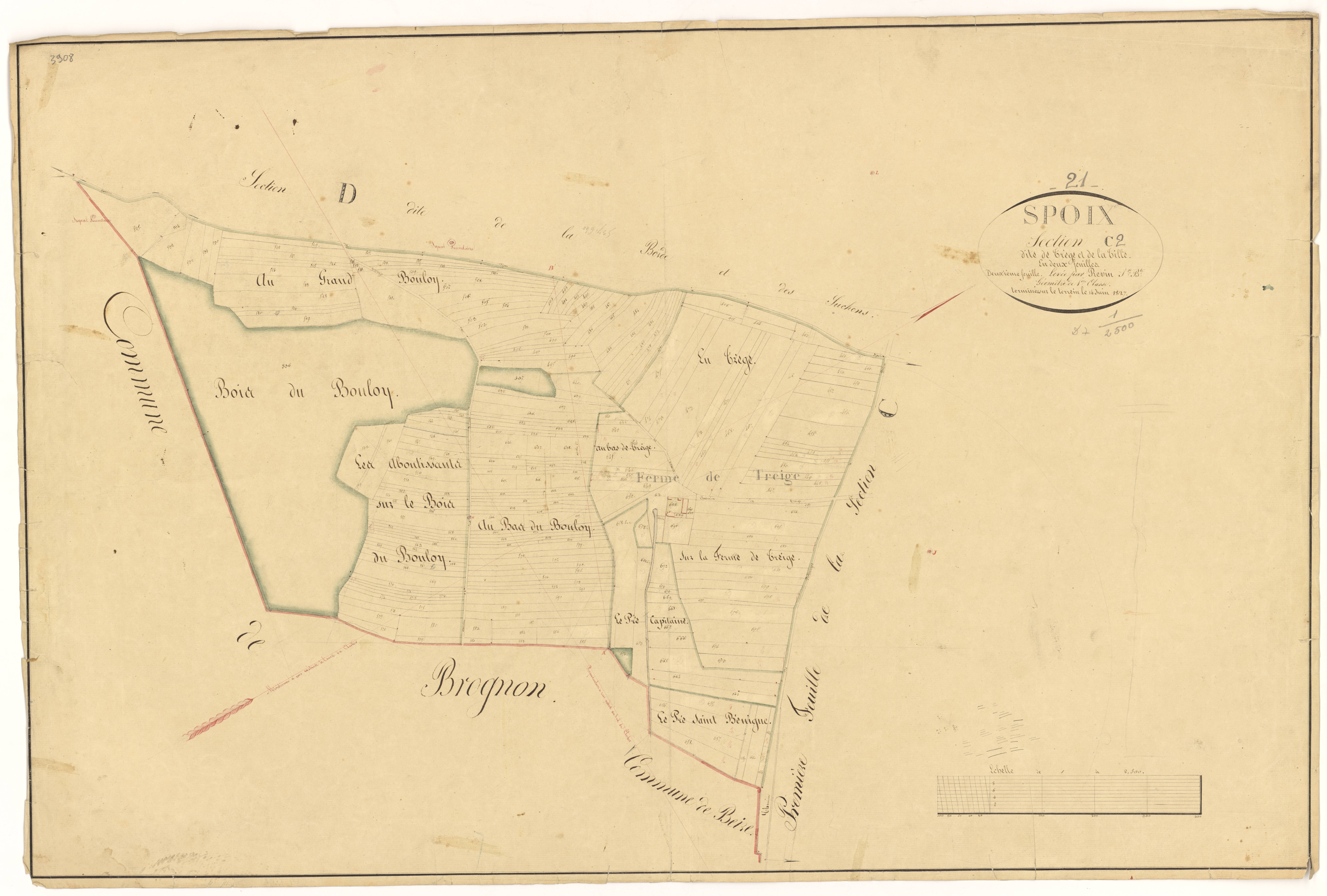 Spoy - Section C2 - 3 P PLAN 614/6