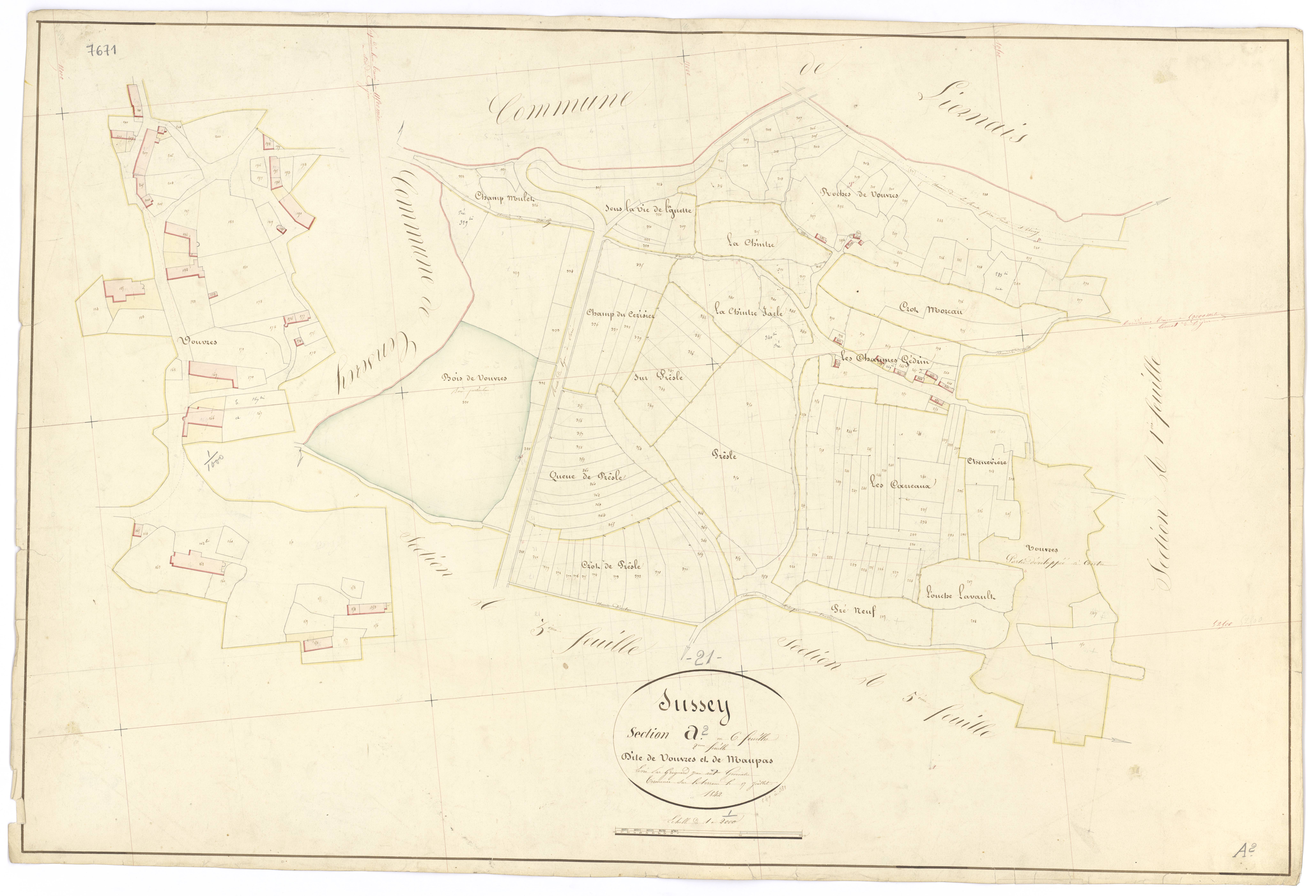Sussey - Section A2 - 3 P PLAN 615/3