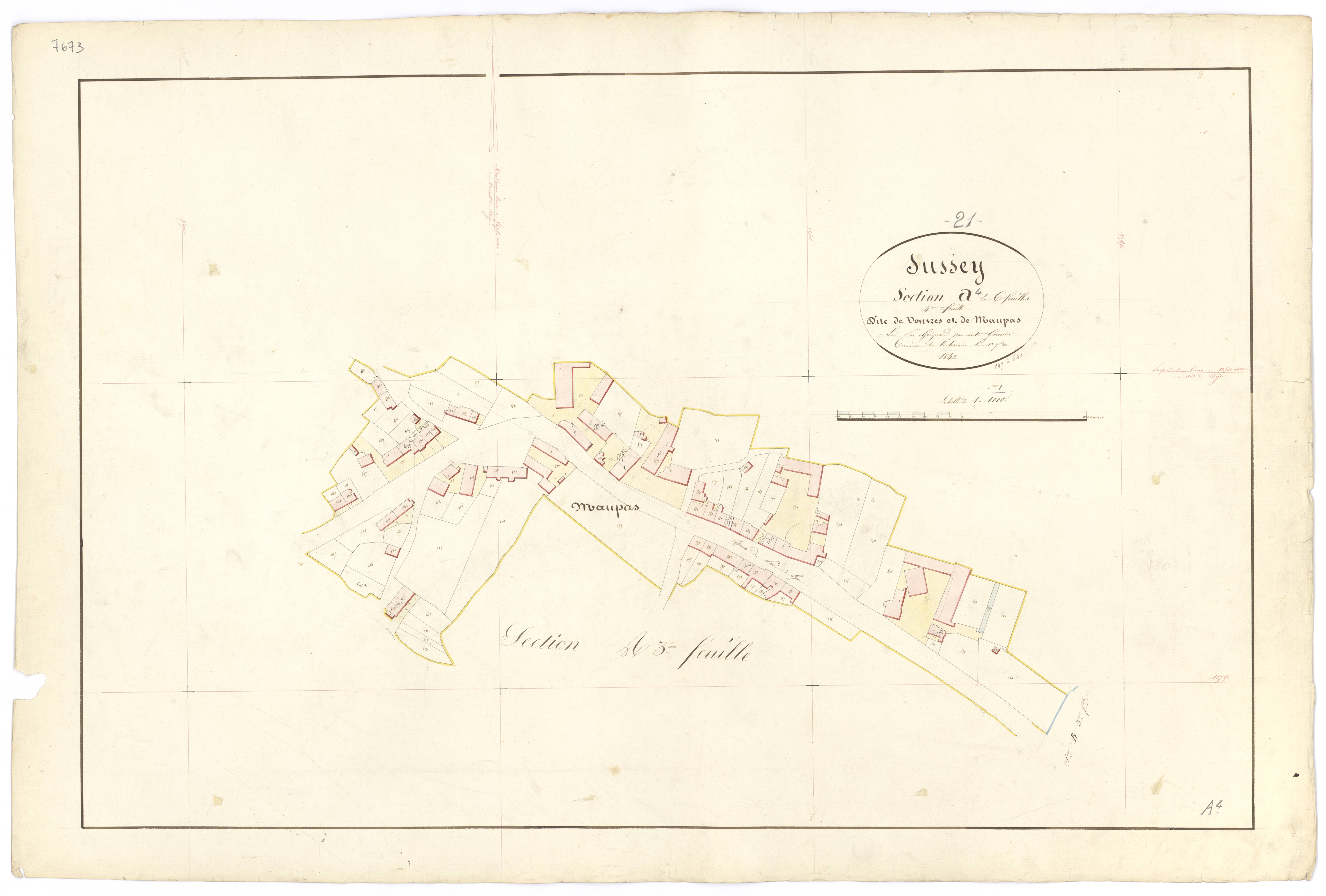 Sussey - Section A4 - 3 P PLAN 615/5