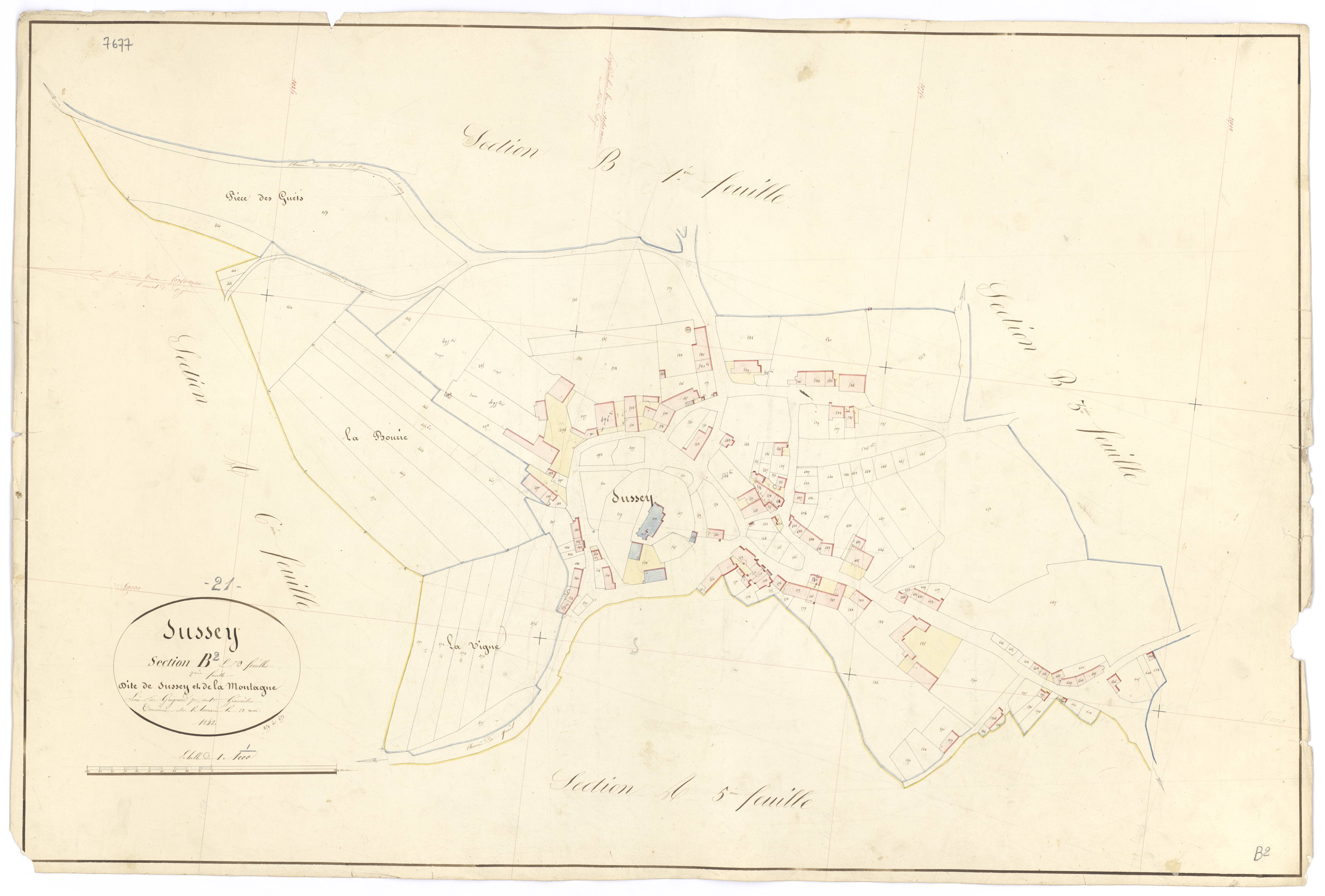 Sussey - Section B2 - 3 P PLAN 615/9